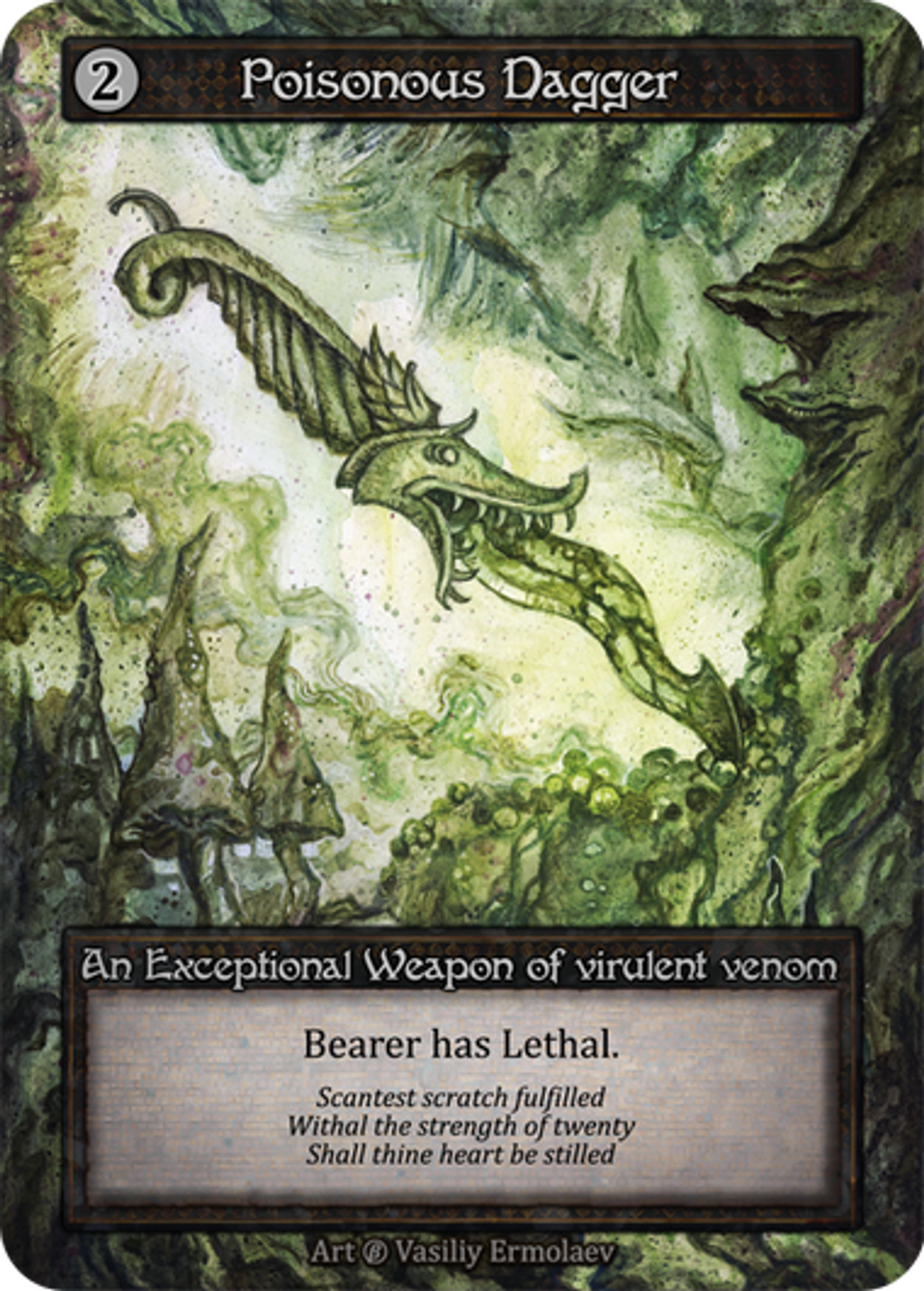 Poisonous Dagger — Beta — Sorcery: Contested Realms