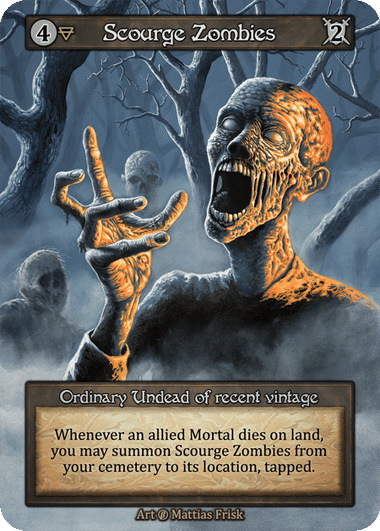 Scourge Zombies from Beta - Sorcery: Contested Realm