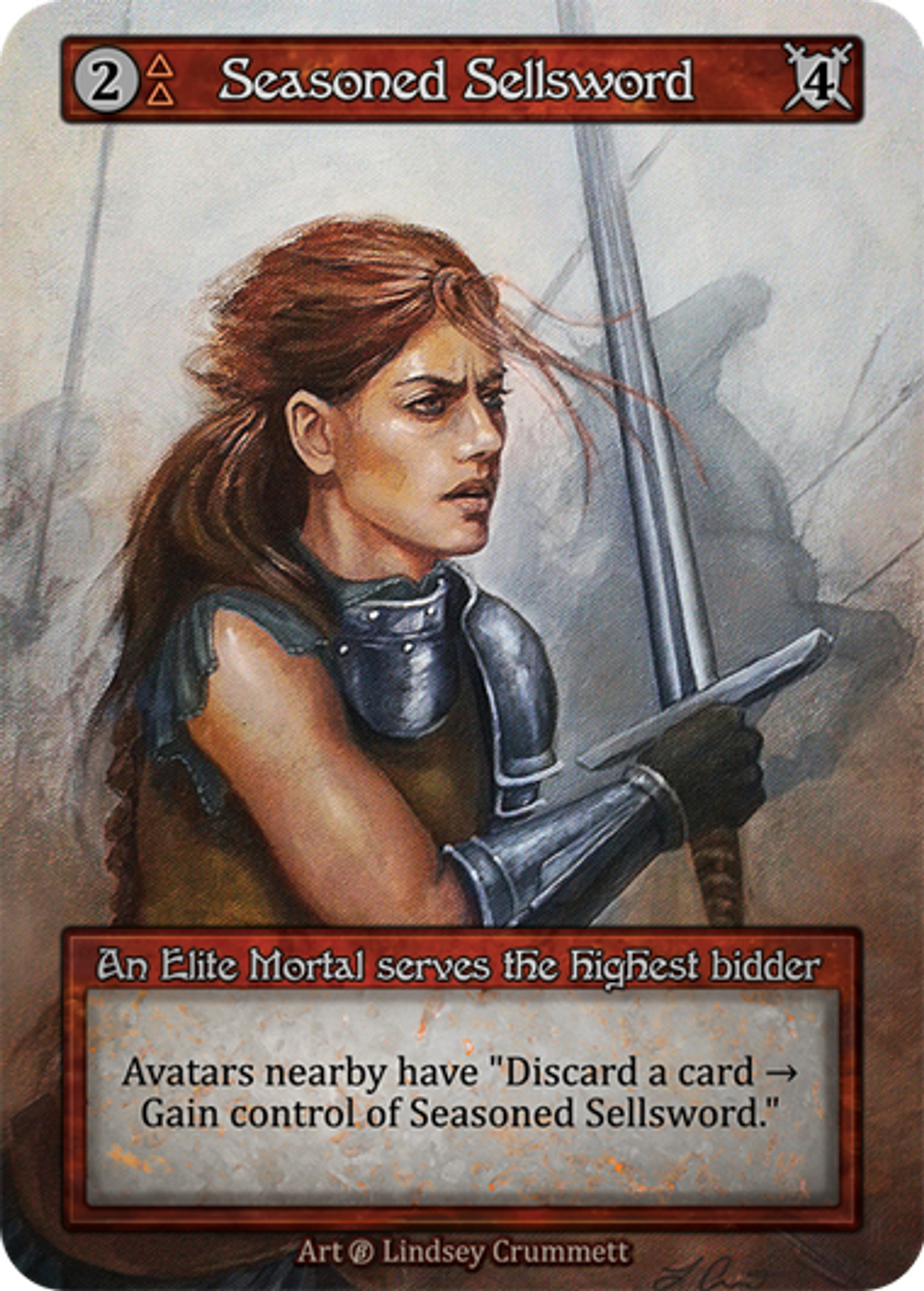 Seasoned Sellsword — Beta — Sorcery: Contested Realms