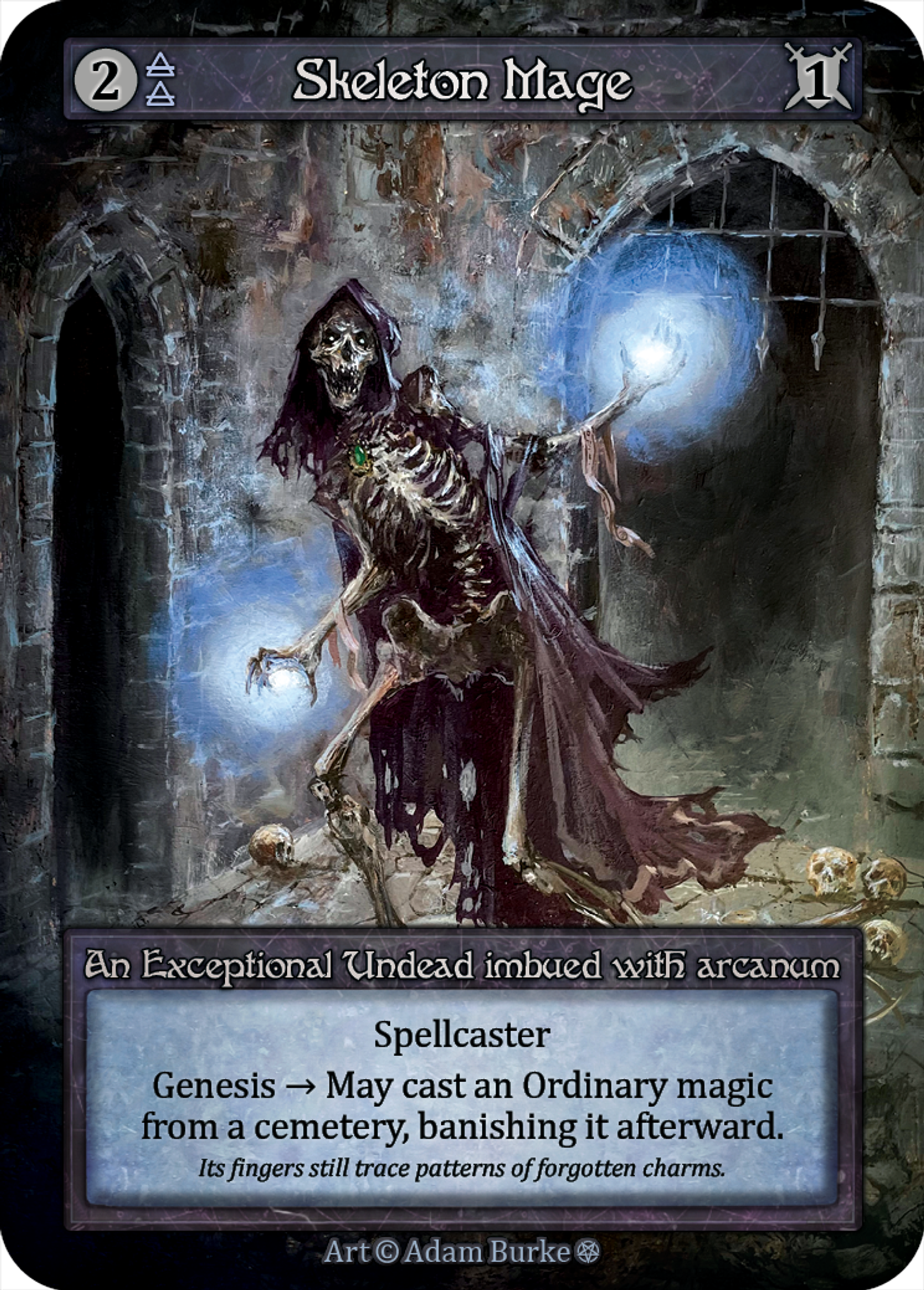 Skeleton Mage — Gothic — Sorcery: Contested Realm