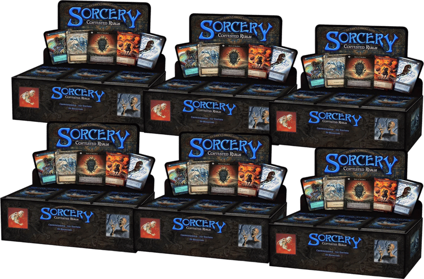 Carton de boîte de boosters Alpha from Alpha - Sorcery: Contested Realm