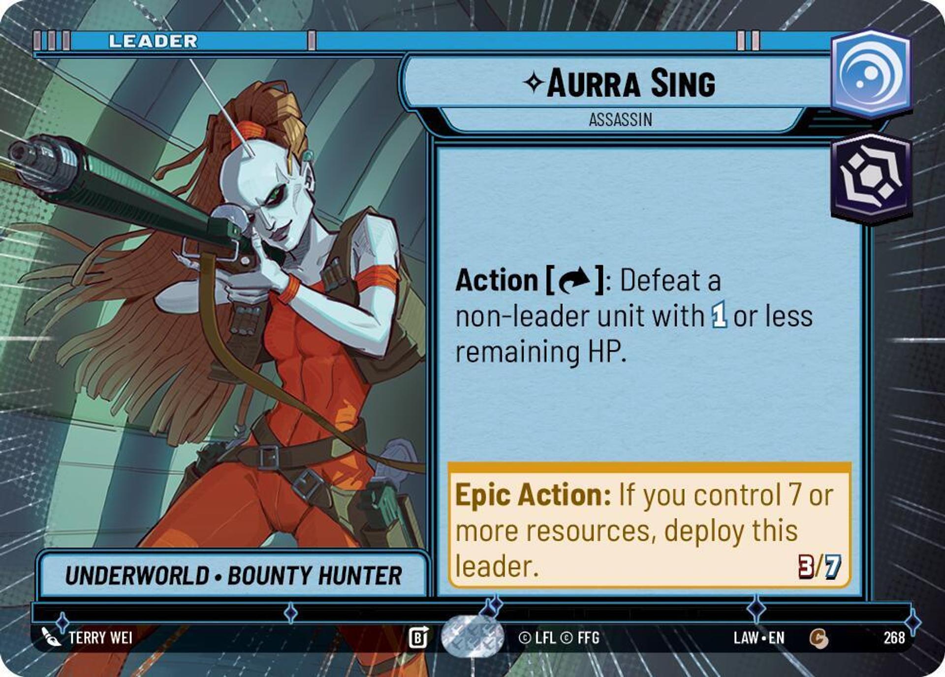 Aurra Sing - Assassin — A Lawless Time — Star Wars: Unlimited