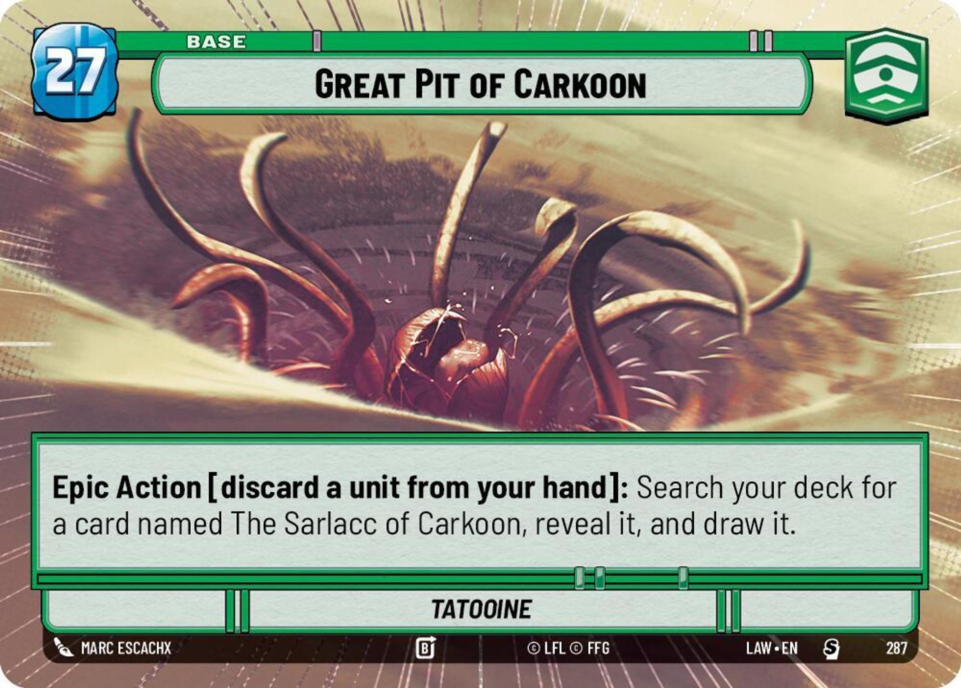Grande Fosse de Carkoon — A Lawless Time — Star Wars: Unlimited