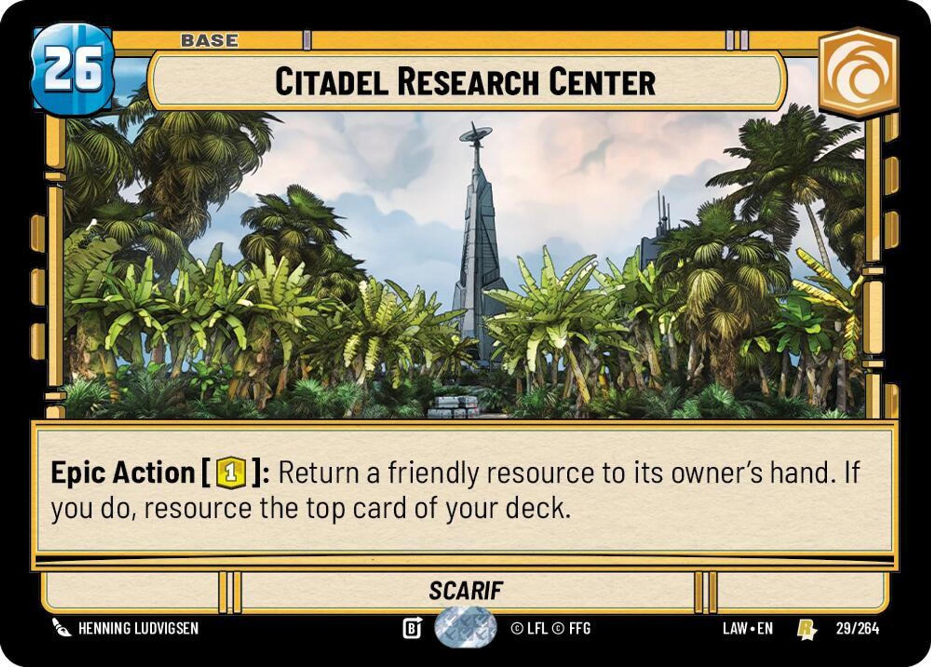 Centre de Recherche de la Citadelle — A Lawless Time — Star Wars: Unlimited