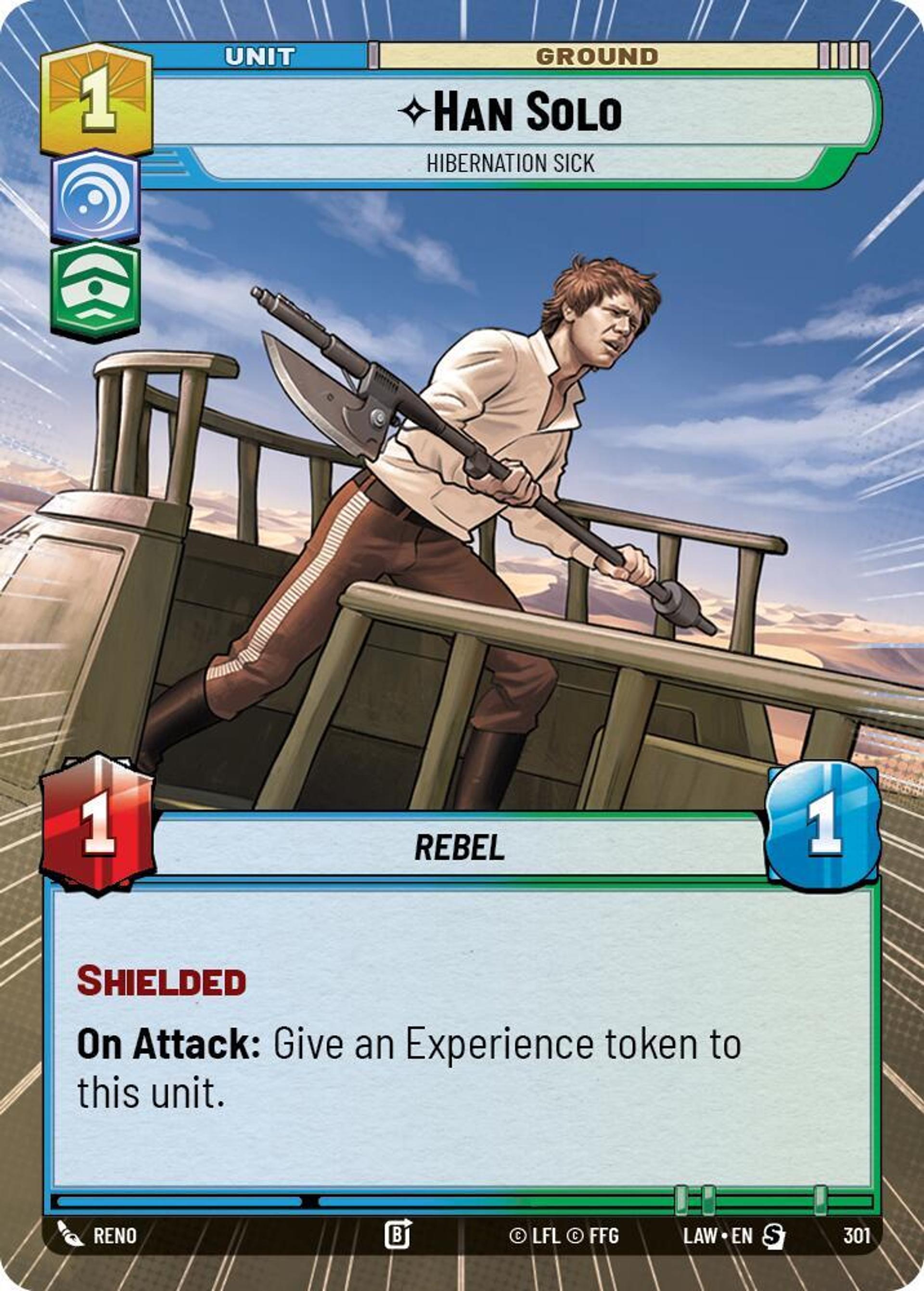 Han Solo - Mal De L'Hibernation — A Lawless Time — Star Wars: Unlimited
