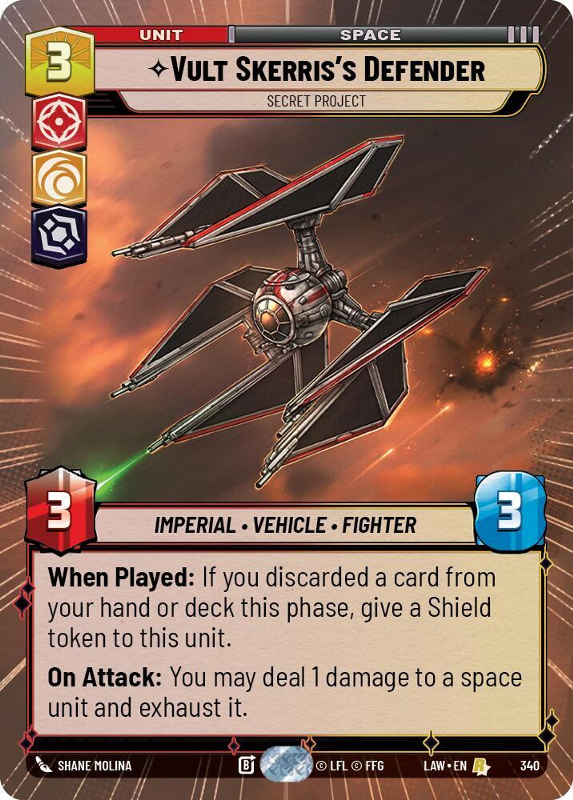 Defender de Vult Skerris - Projet Secret — A Lawless Time — Star Wars: Unlimited