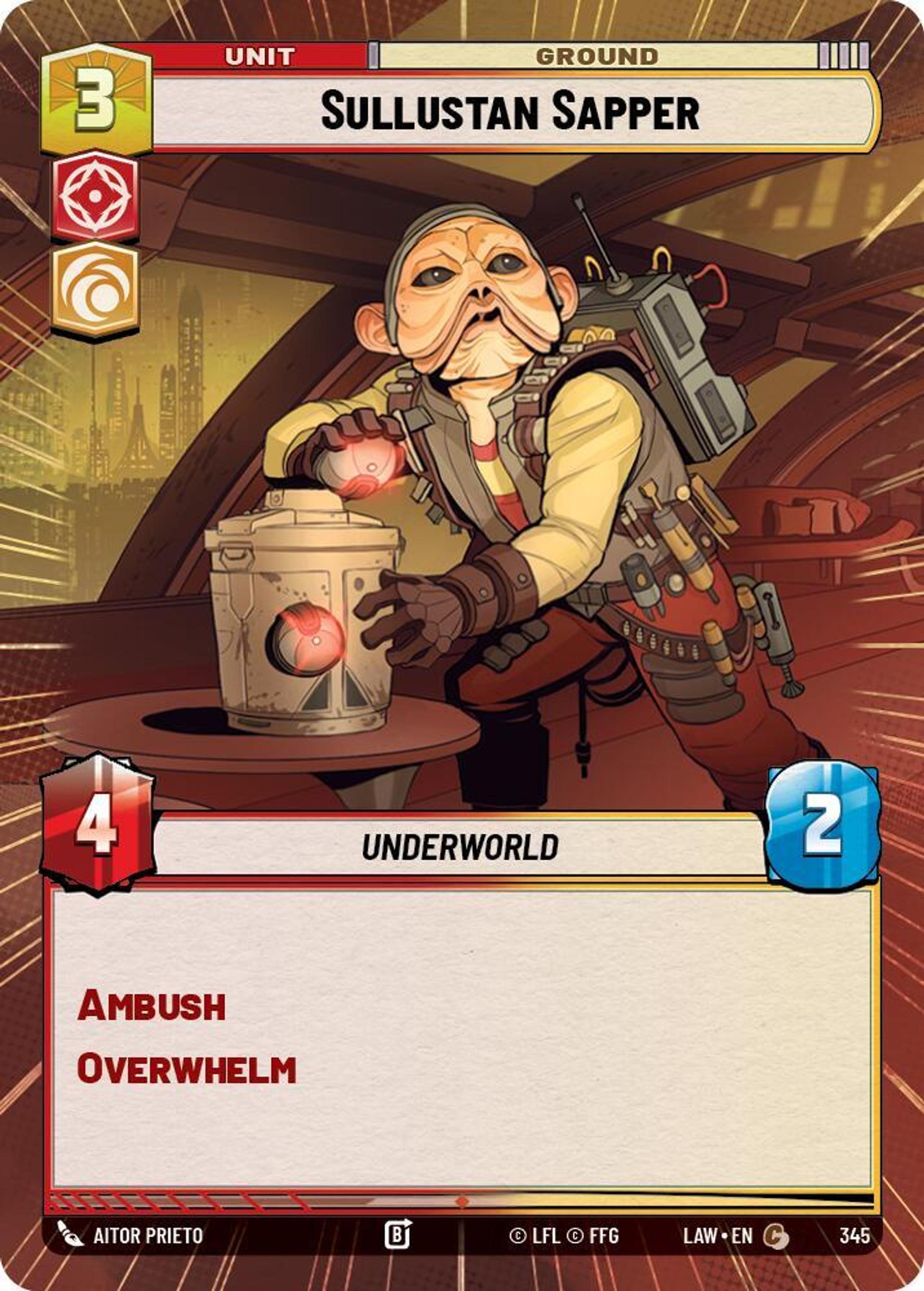 Sullustan Sapper — A Lawless Time — Star Wars: Unlimited