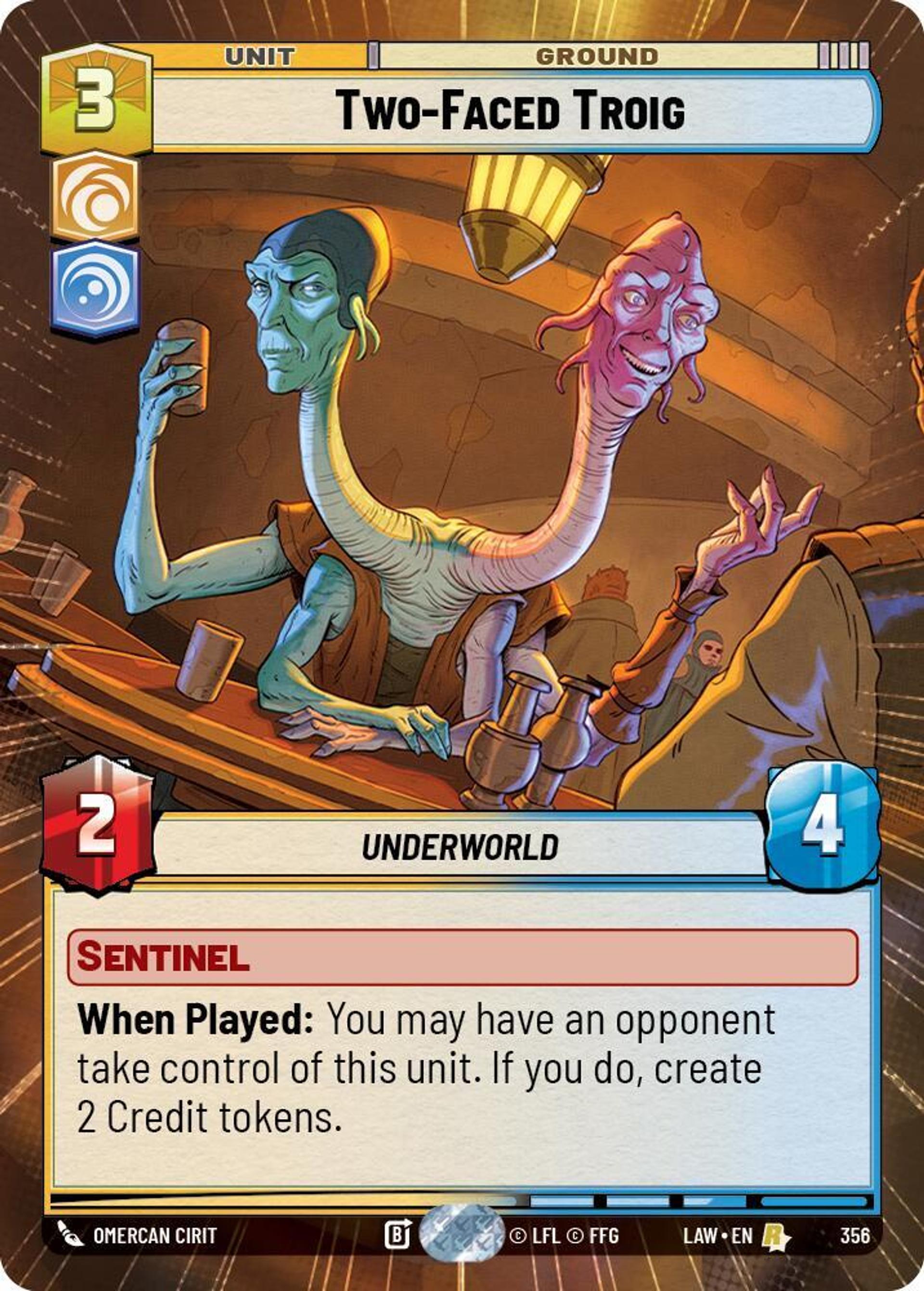 Troig à Deux Têtes — A Lawless Time — Star Wars: Unlimited