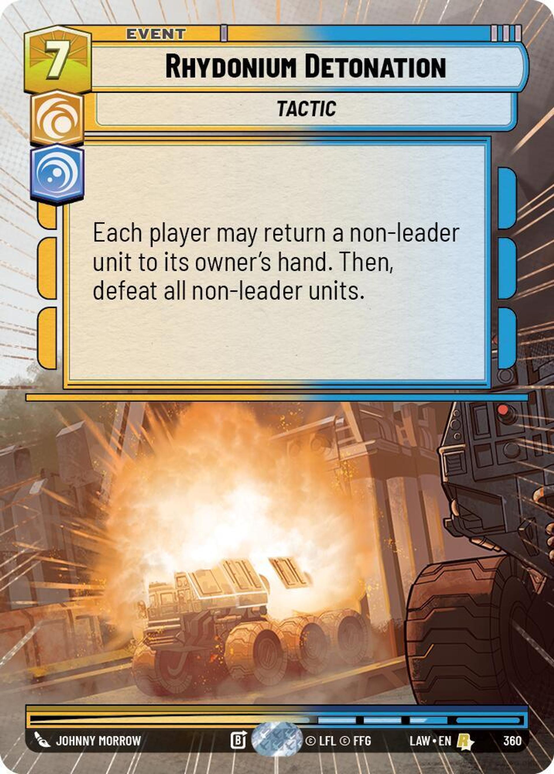 Explosion de Rhydonium — A Lawless Time — Star Wars: Unlimited