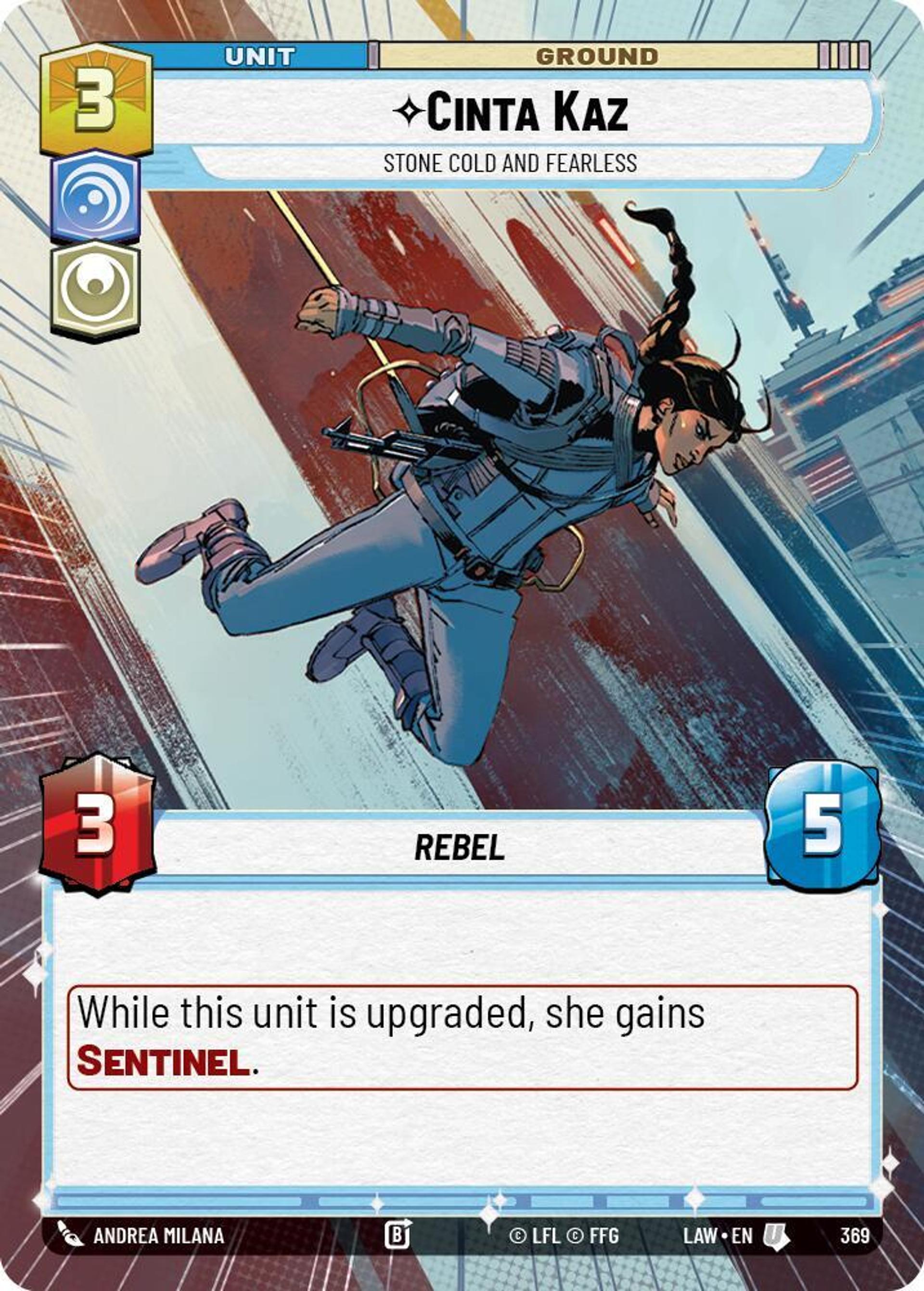 Cinta Kaz - Impassible Et Téméraire — A Lawless Time — Star Wars: Unlimited