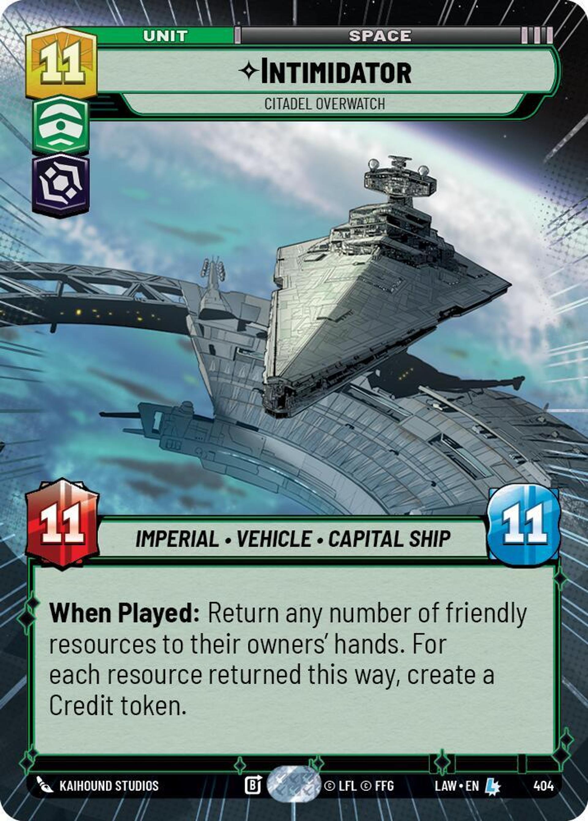 Intimidator - Citadel Overwatch — A Lawless Time — Star Wars: Unlimited