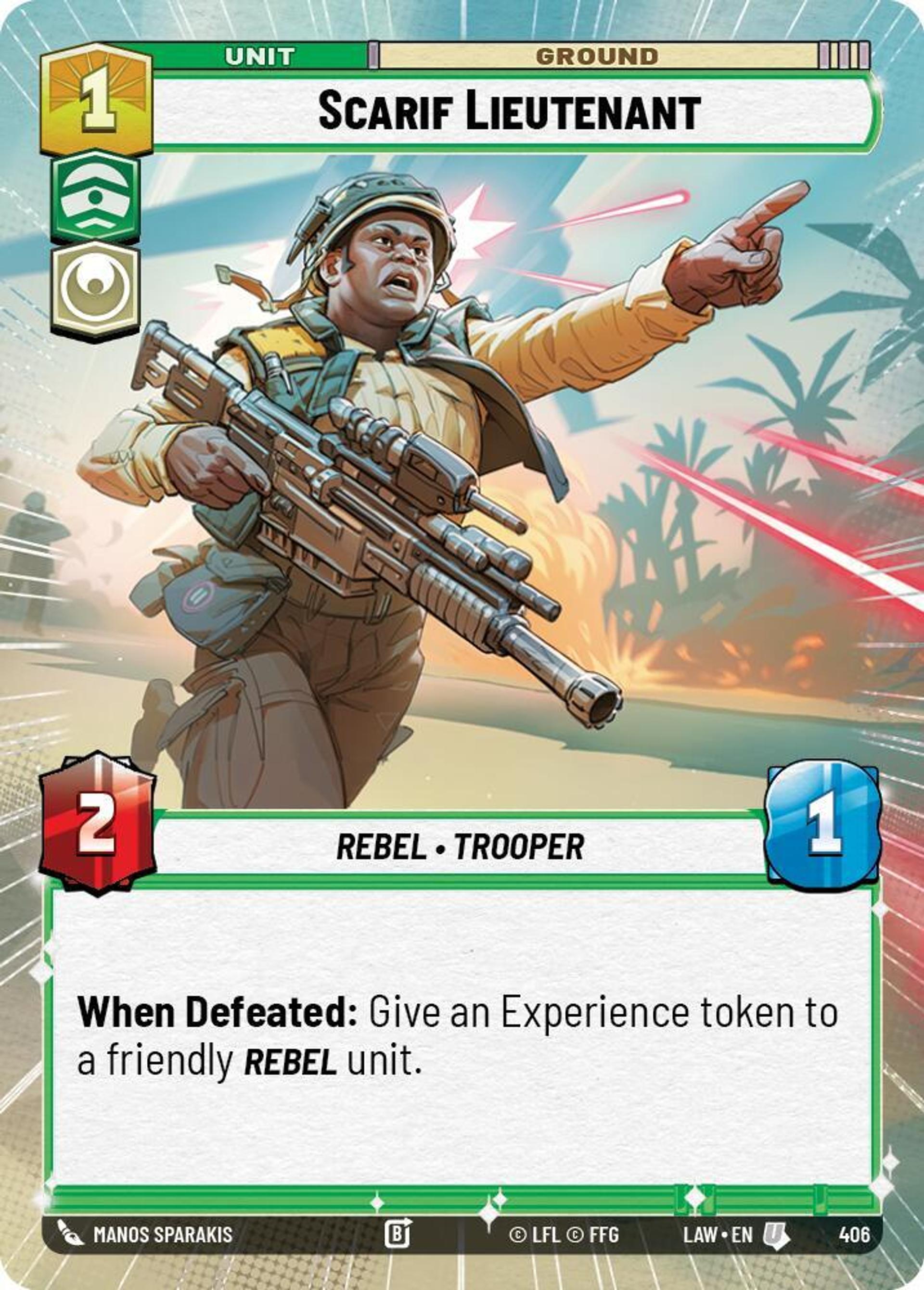 Lieutenant sur Scarif — A Lawless Time — Star Wars: Unlimited