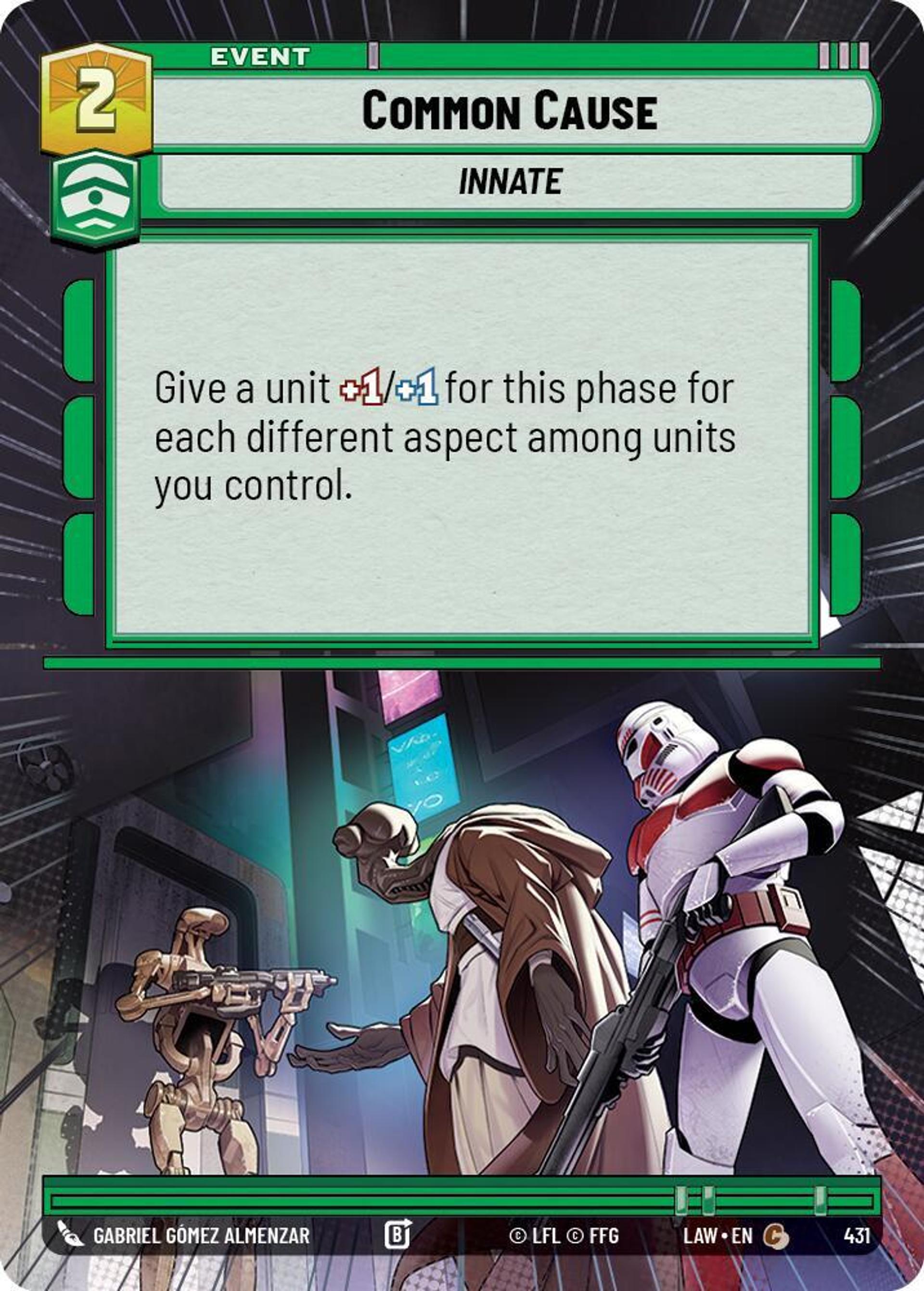 Common Cause — A Lawless Time — Star Wars: Unlimited