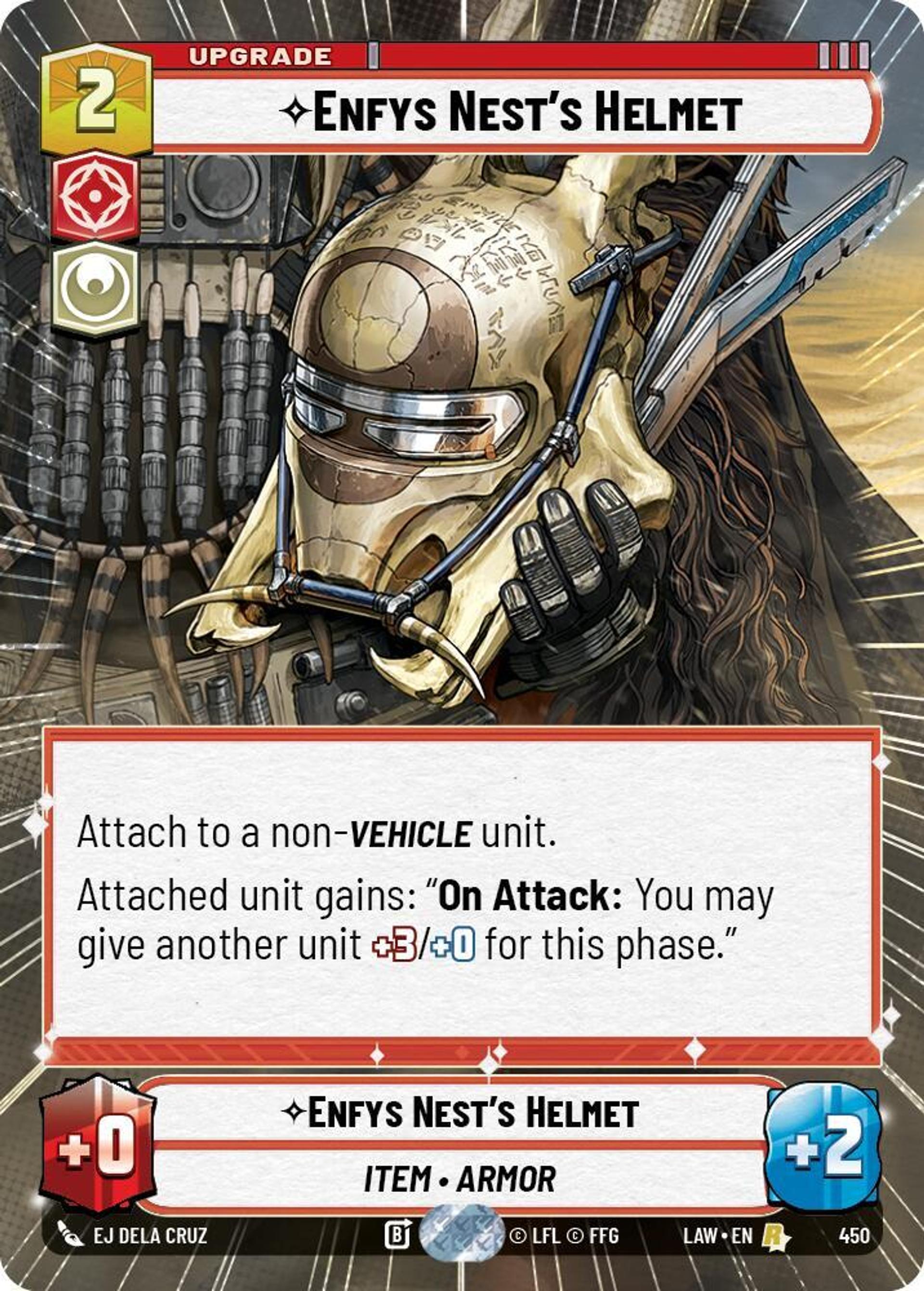 Casque d'Enfys Nest — A Lawless Time — Star Wars: Unlimited