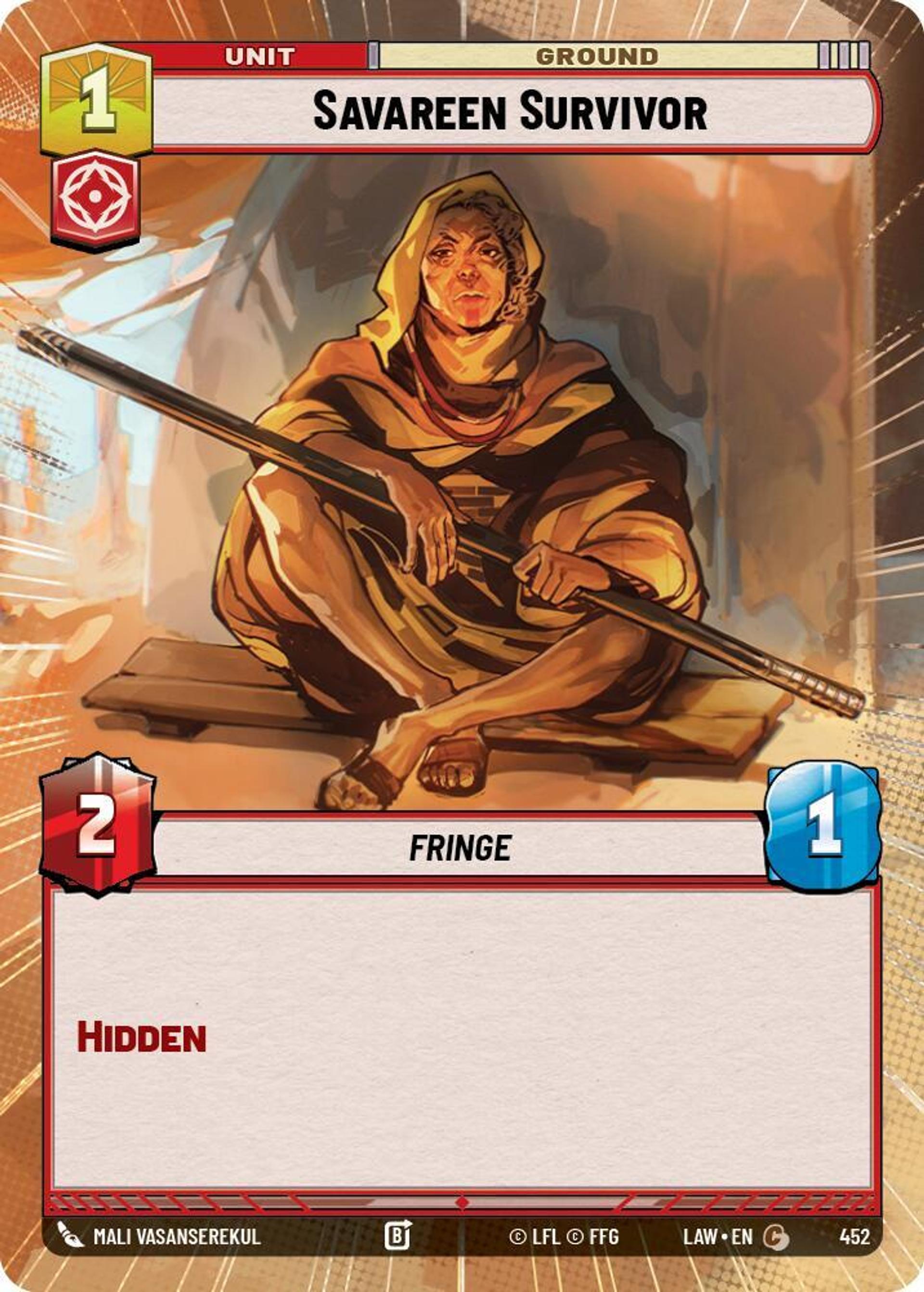 Survivant de Savareen — A Lawless Time — Star Wars: Unlimited
