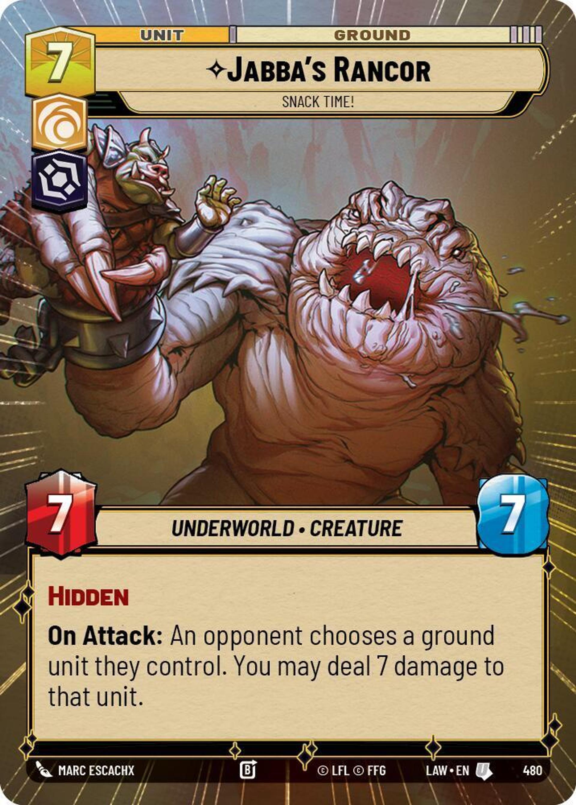 Rancor de Jabba - L'Heure Du Goûter ! — A Lawless Time — Star Wars: Unlimited