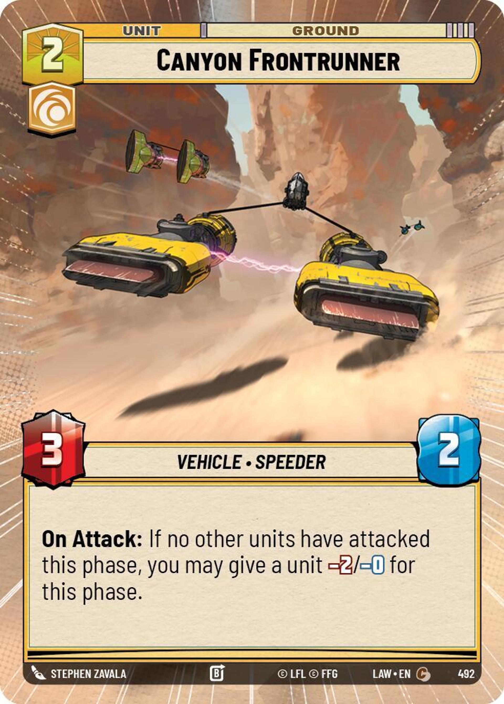 Favori du Canyon — A Lawless Time — Star Wars: Unlimited