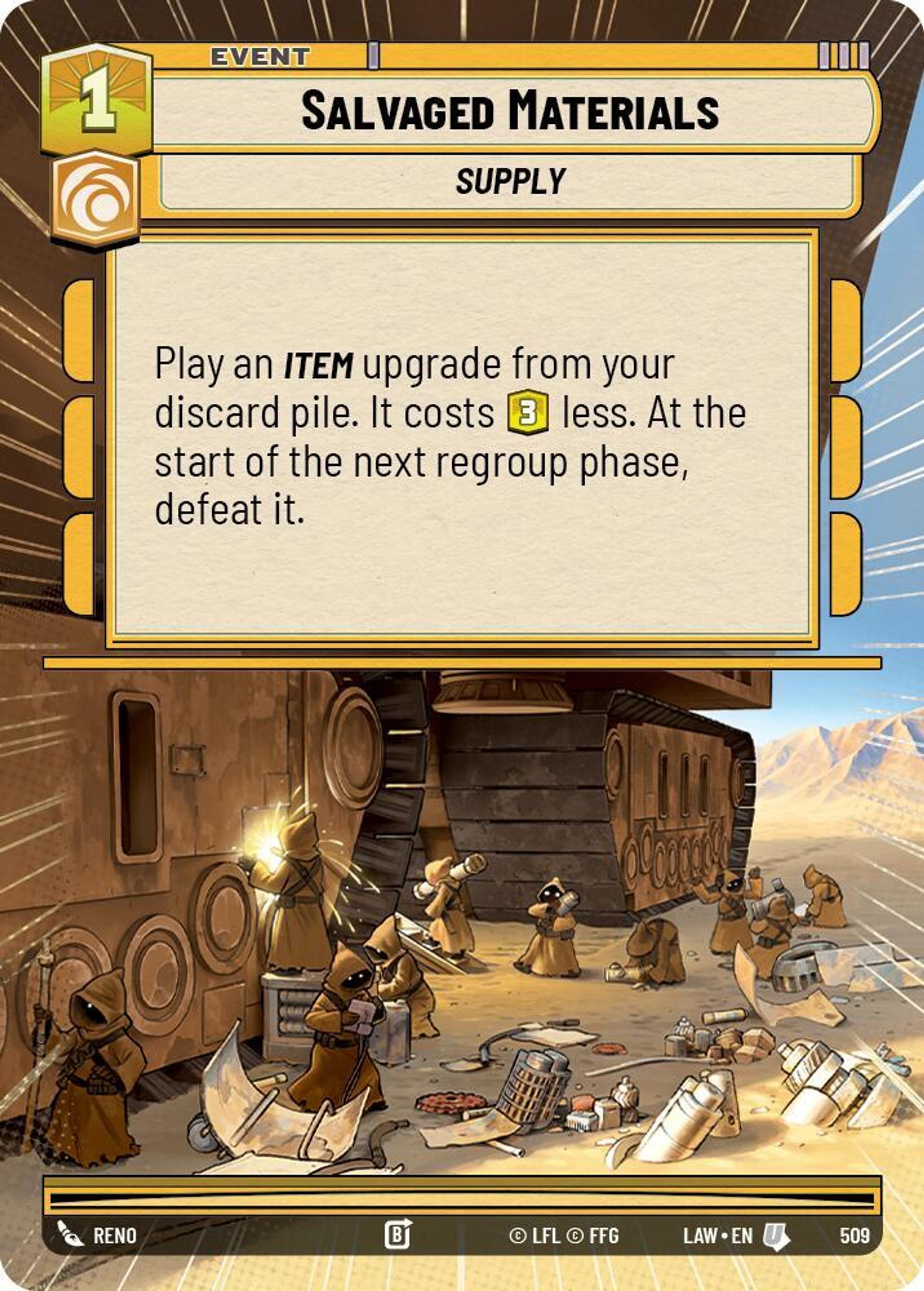 Matériels Récupérés — A Lawless Time — Star Wars: Unlimited