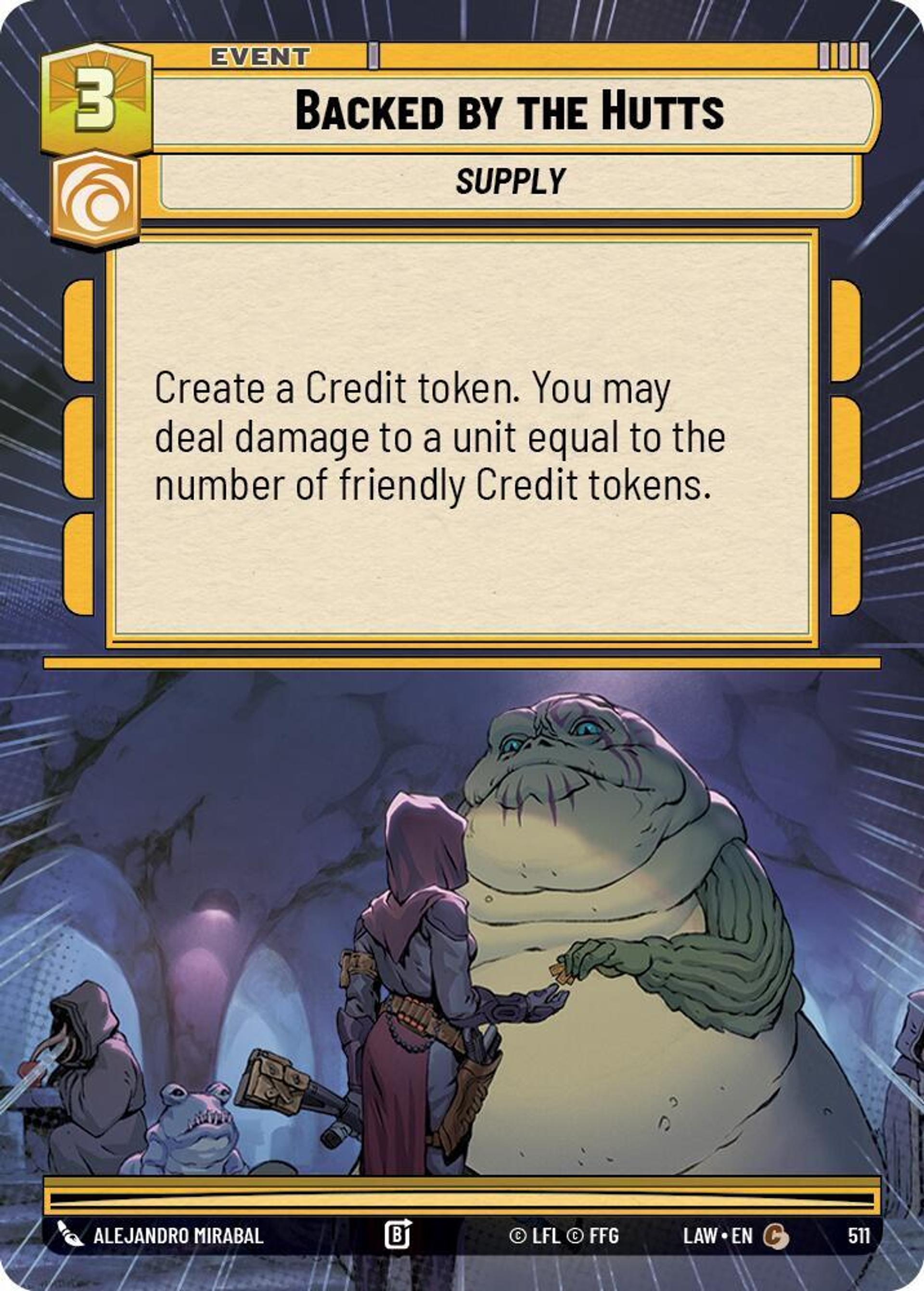 Soutenu par les Hutts — A Lawless Time — Star Wars: Unlimited
