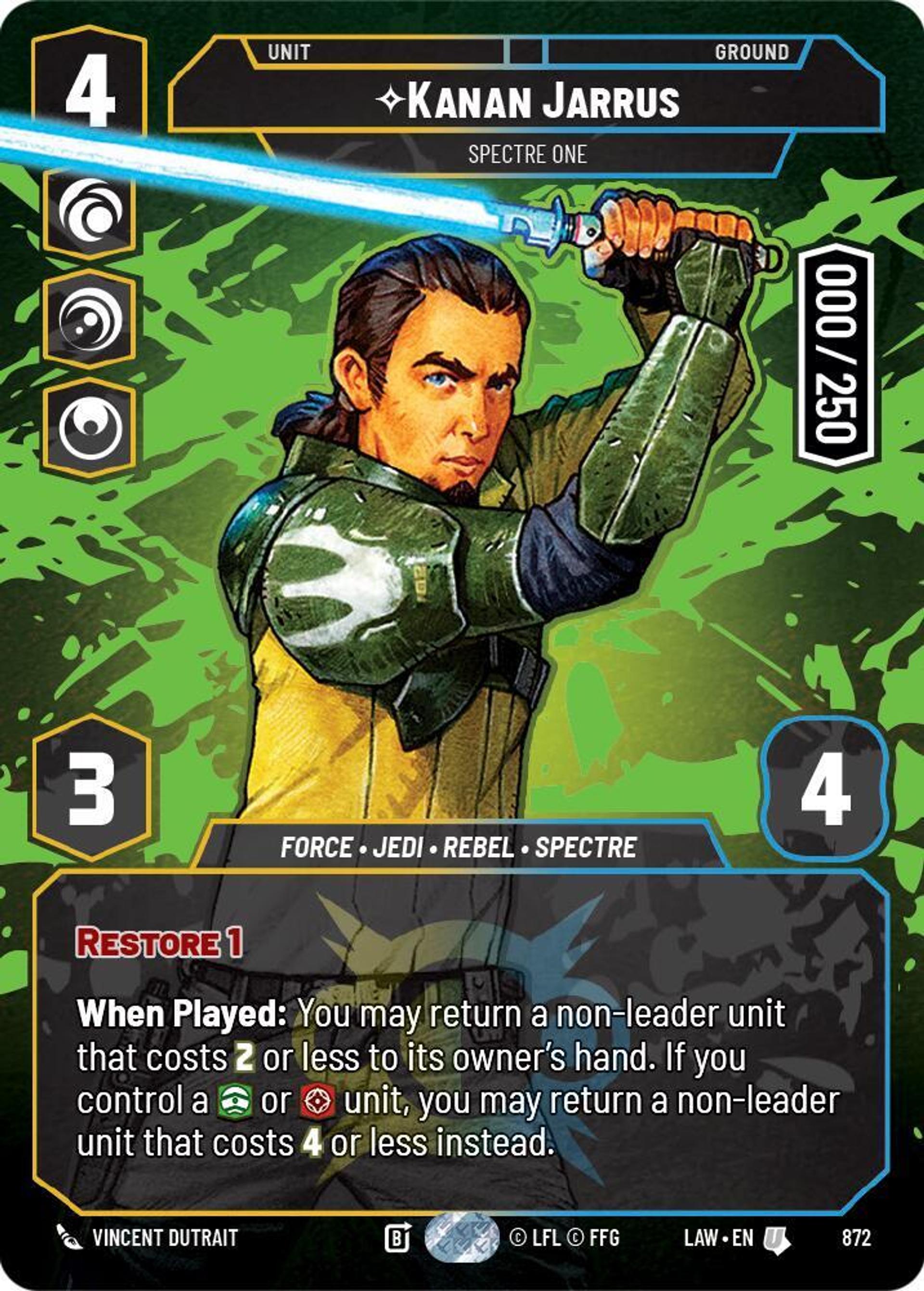Kanan Jarrus - Spectre Un — A Lawless Time — Star Wars: Unlimited