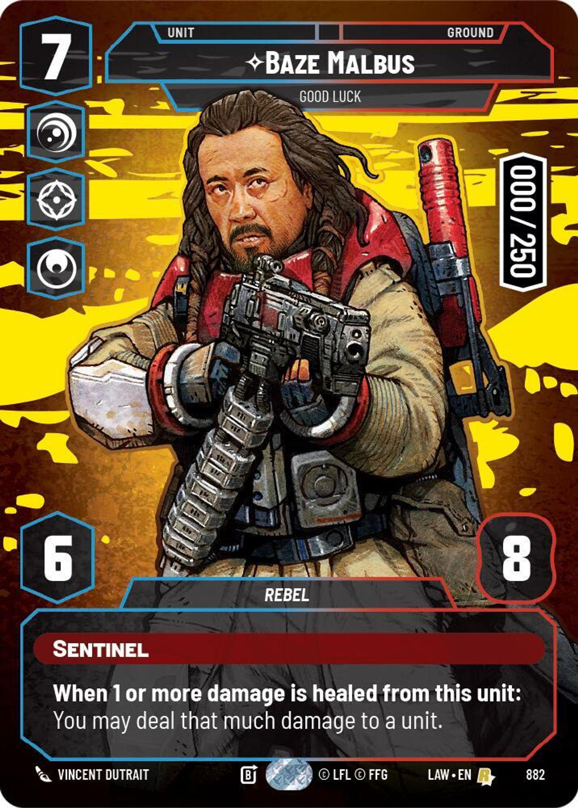 Baze Malbus - Bonne Chance — A Lawless Time — Star Wars: Unlimited