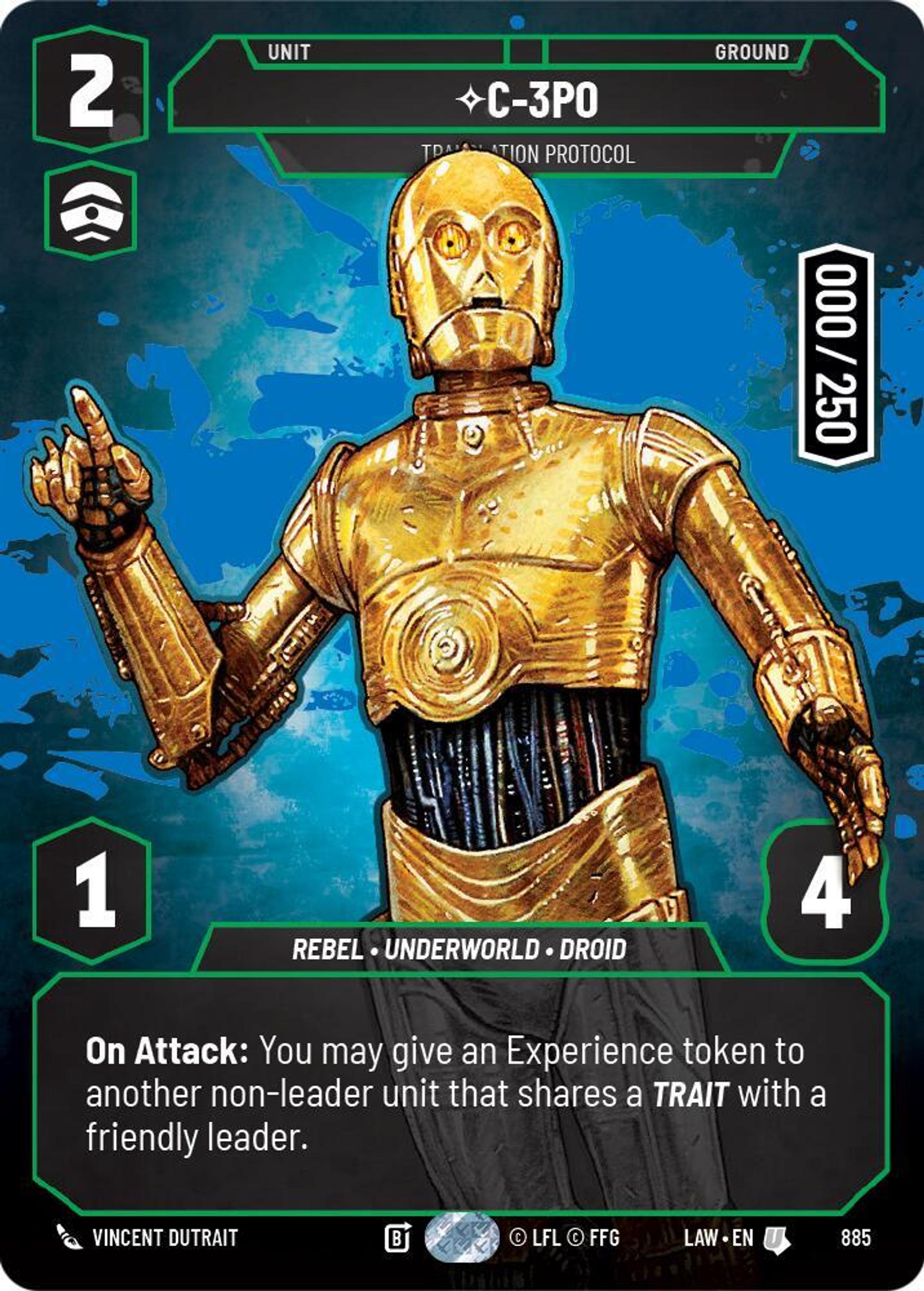 C-3PO - Protocole De Traduction — A Lawless Time — Star Wars: Unlimited