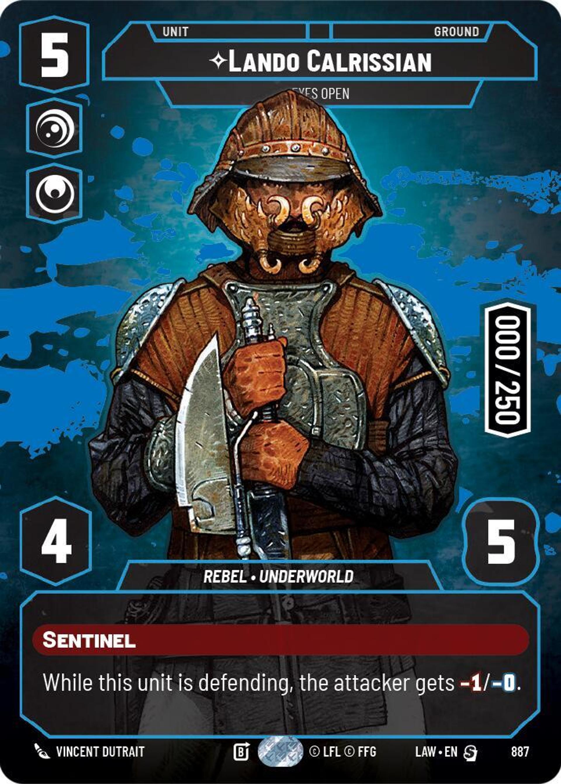 Lando Calrissian - Les Yeux Ouverts — A Lawless Time — Star Wars: Unlimited