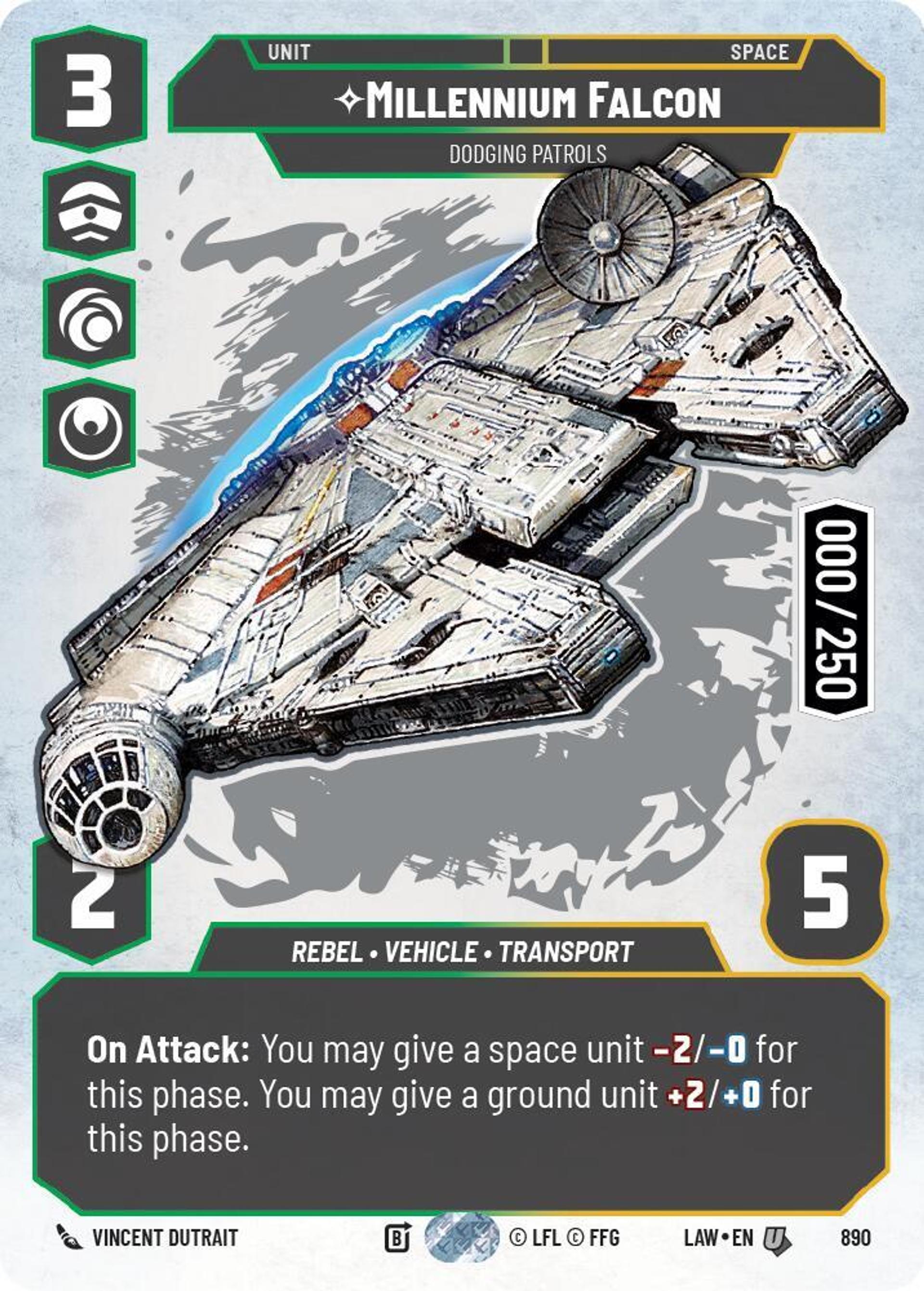 Faucon Millenium - Esquive Les Patrouilles — A Lawless Time — Star Wars: Unlimited