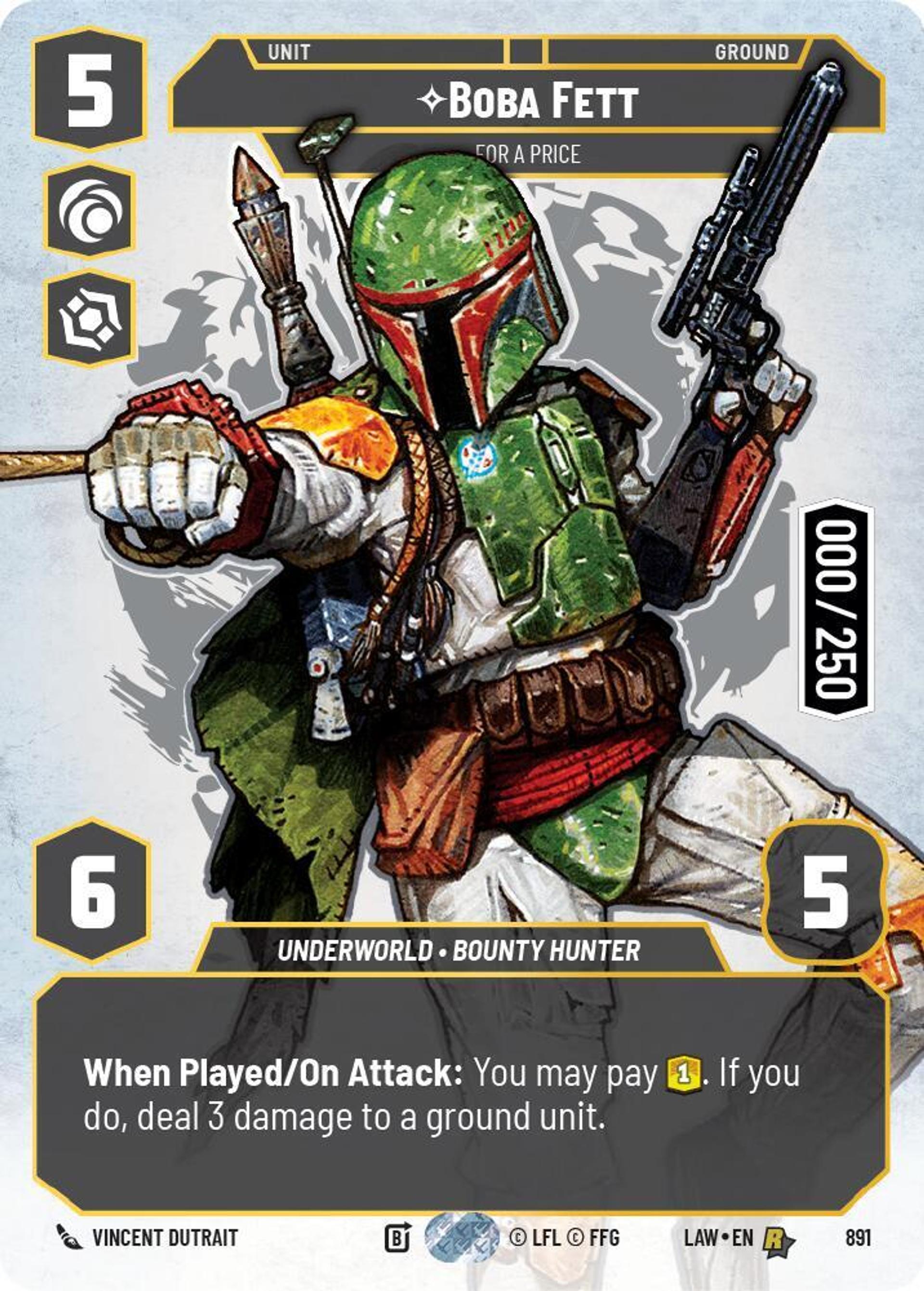 Boba Fett - Moyennant Finances — A Lawless Time — Star Wars: Unlimited