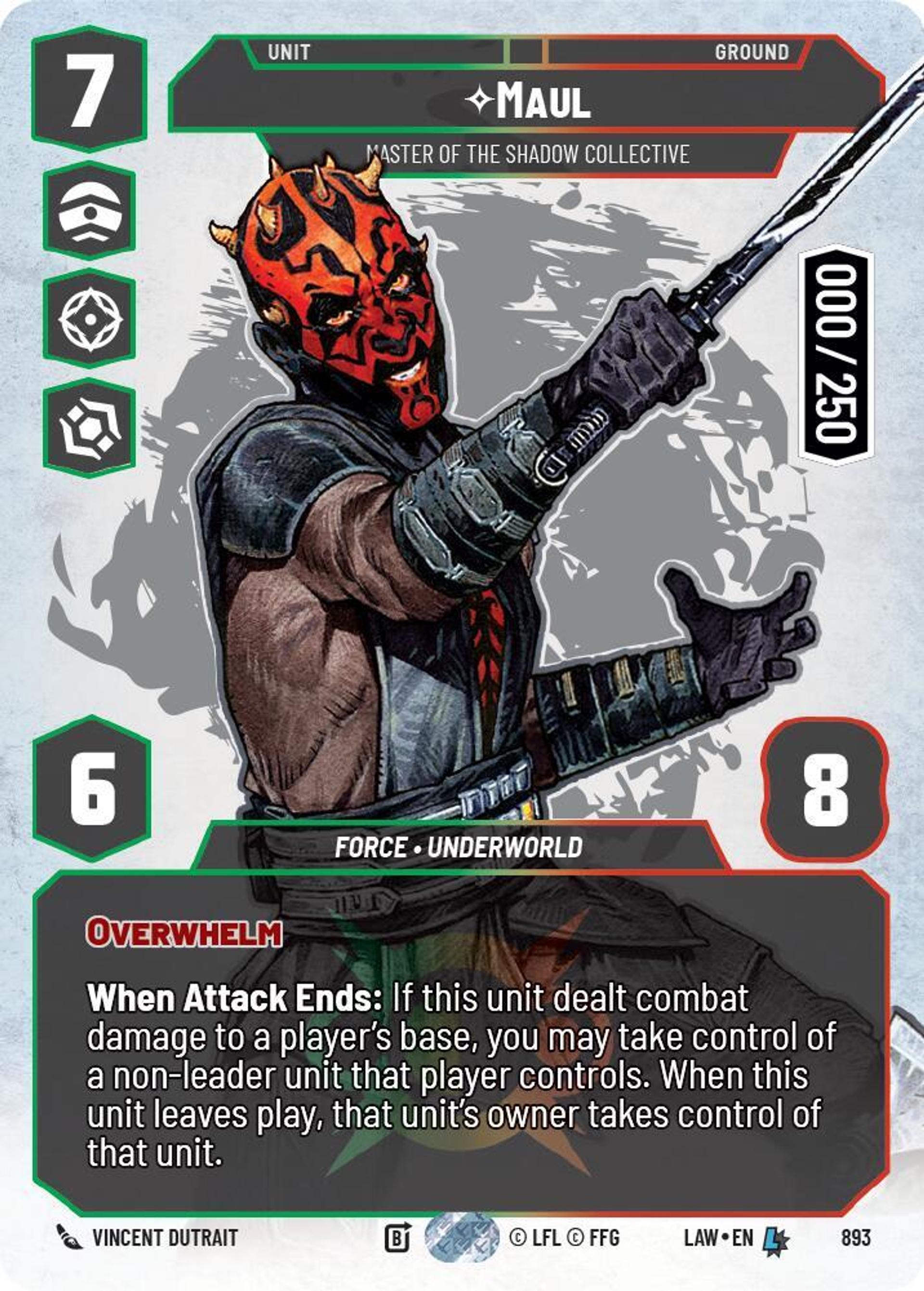 Maul - Maître Du Collectif Des Ombres — A Lawless Time — Star Wars: Unlimited