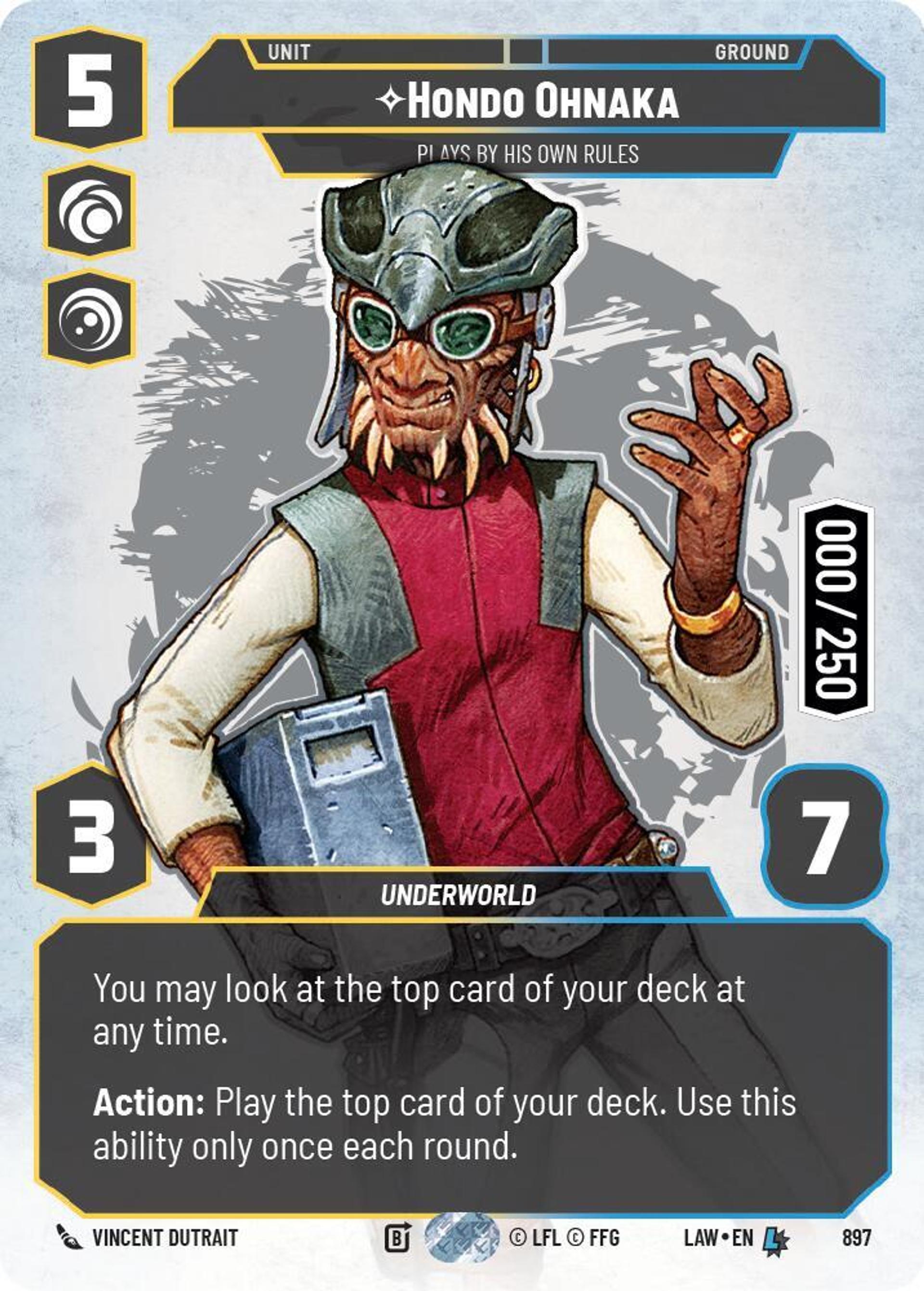 Hondo Ohnaka - Joue Avec Ses Propres Règles — A Lawless Time — Star Wars: Unlimited