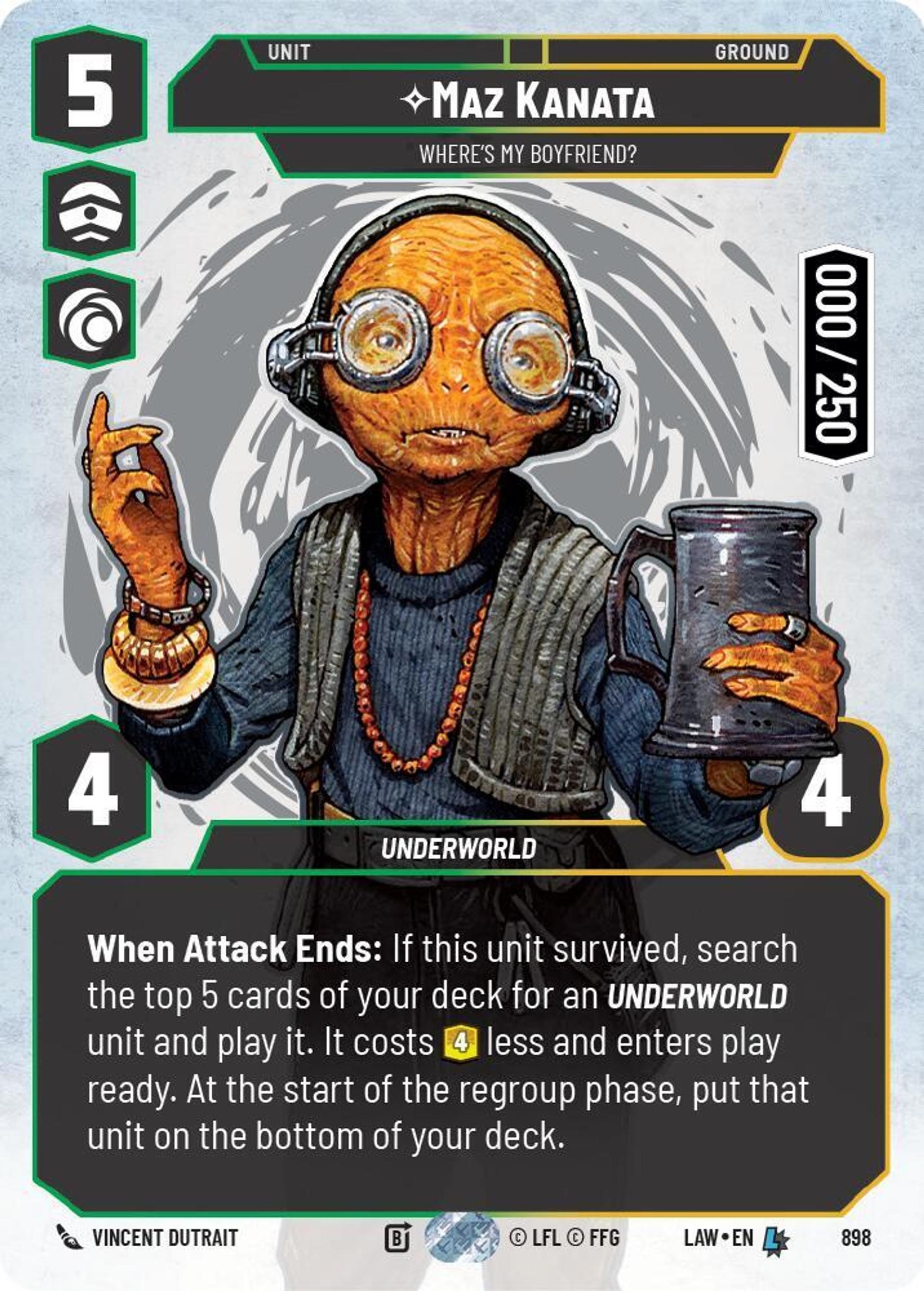 Maz Kanata - Où Est Mon Fiancé ? — A Lawless Time — Star Wars: Unlimited