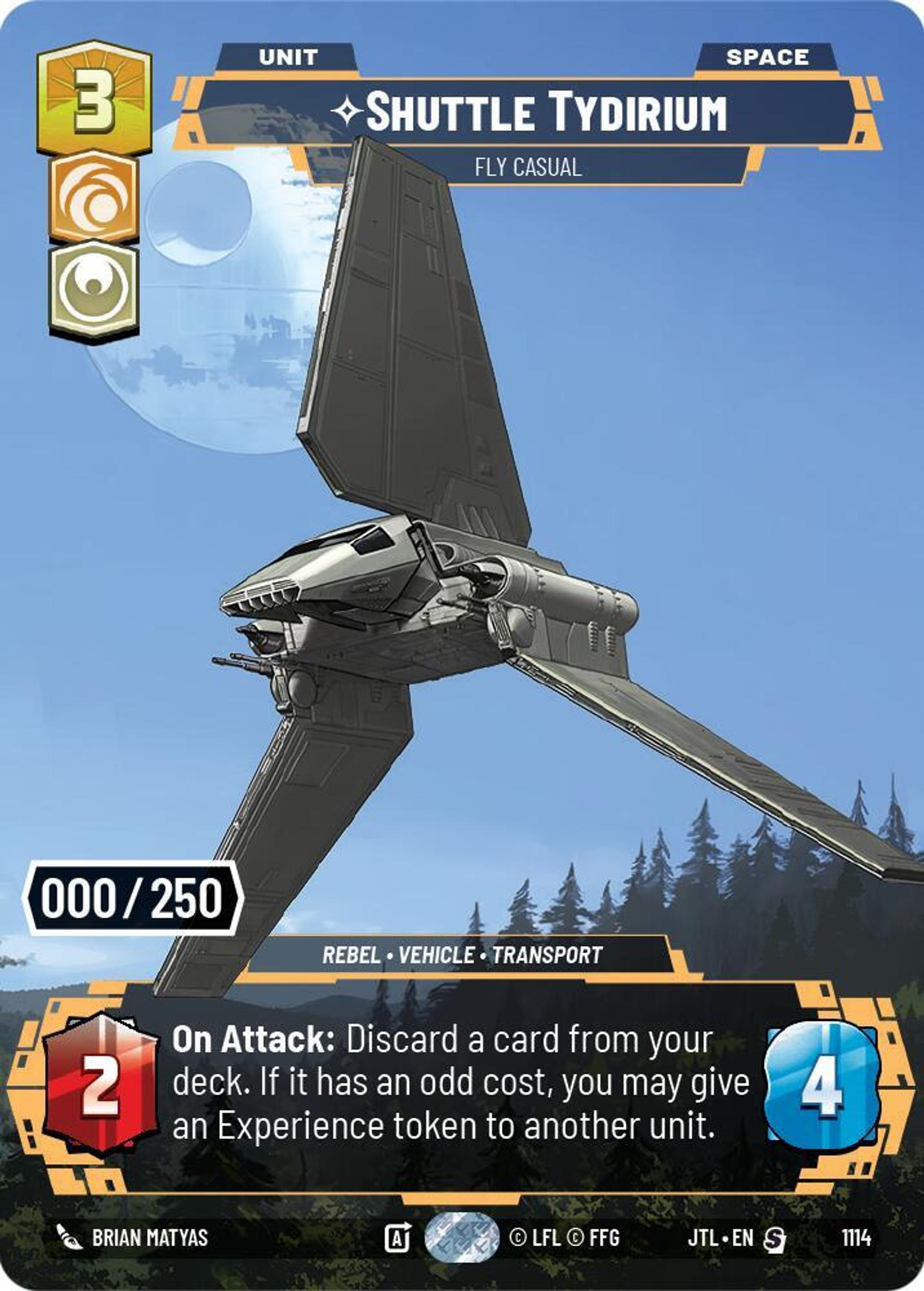 Shuttle Tydirium - Fly Casual — Jump to Lightspeed — Star Wars: Unlimited