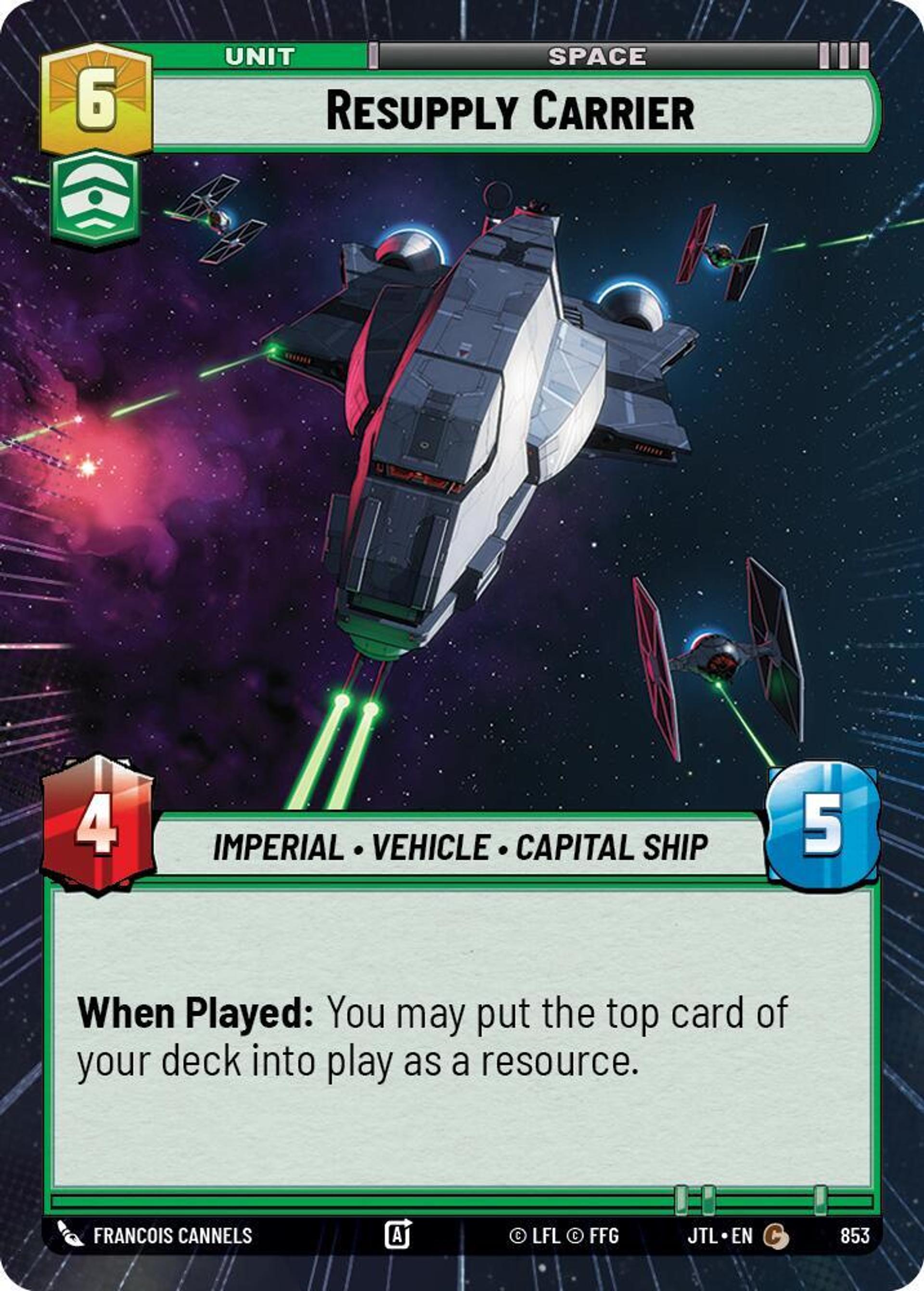 Resupply Carrier — Jump to Lightspeed — Star Wars: Unlimited