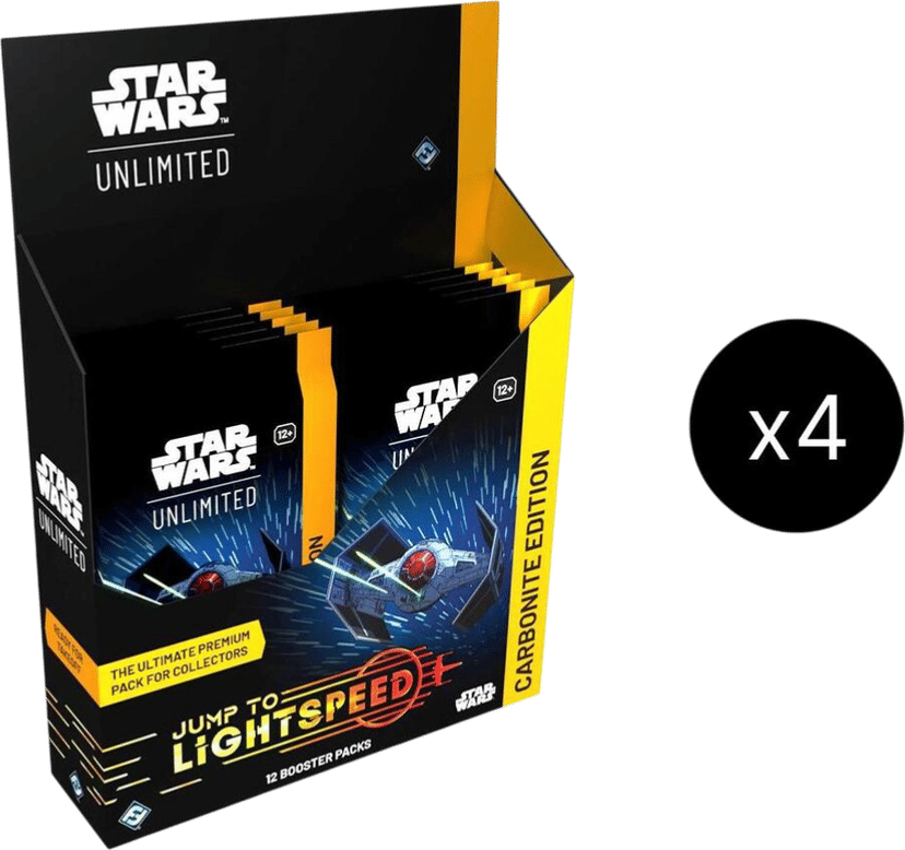 Carton de boîtes de boosters Jump to Lightspeed Carbonite Edition from Jump to Lightspeed - Star Wars: Unlimited