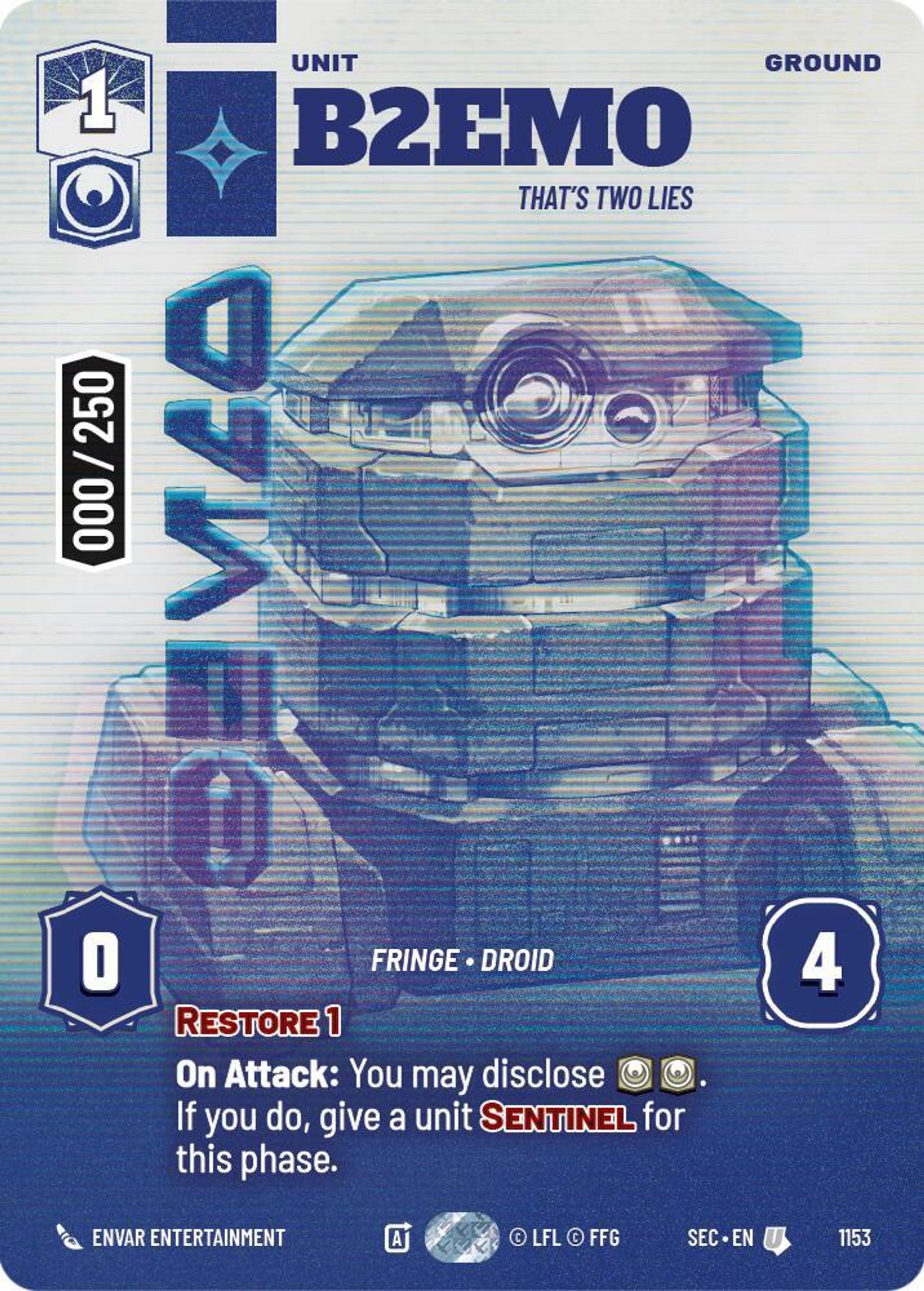 B2EMO - Ce Sont Deux Mensonges — Secrets of Power — Star Wars: Unlimited