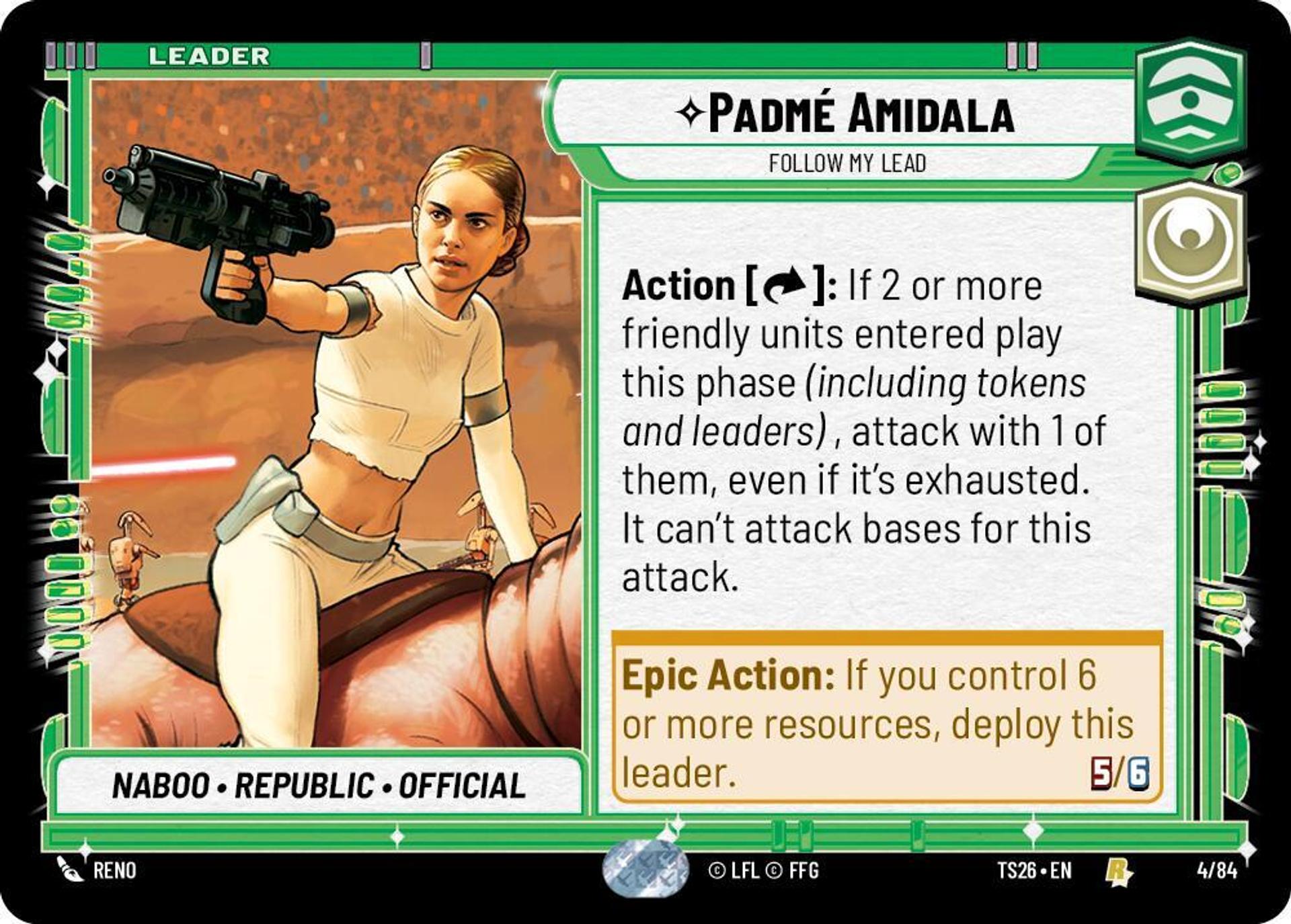 Padmé Amidala - Follow My Lead — Twin Suns — Star Wars: Unlimited