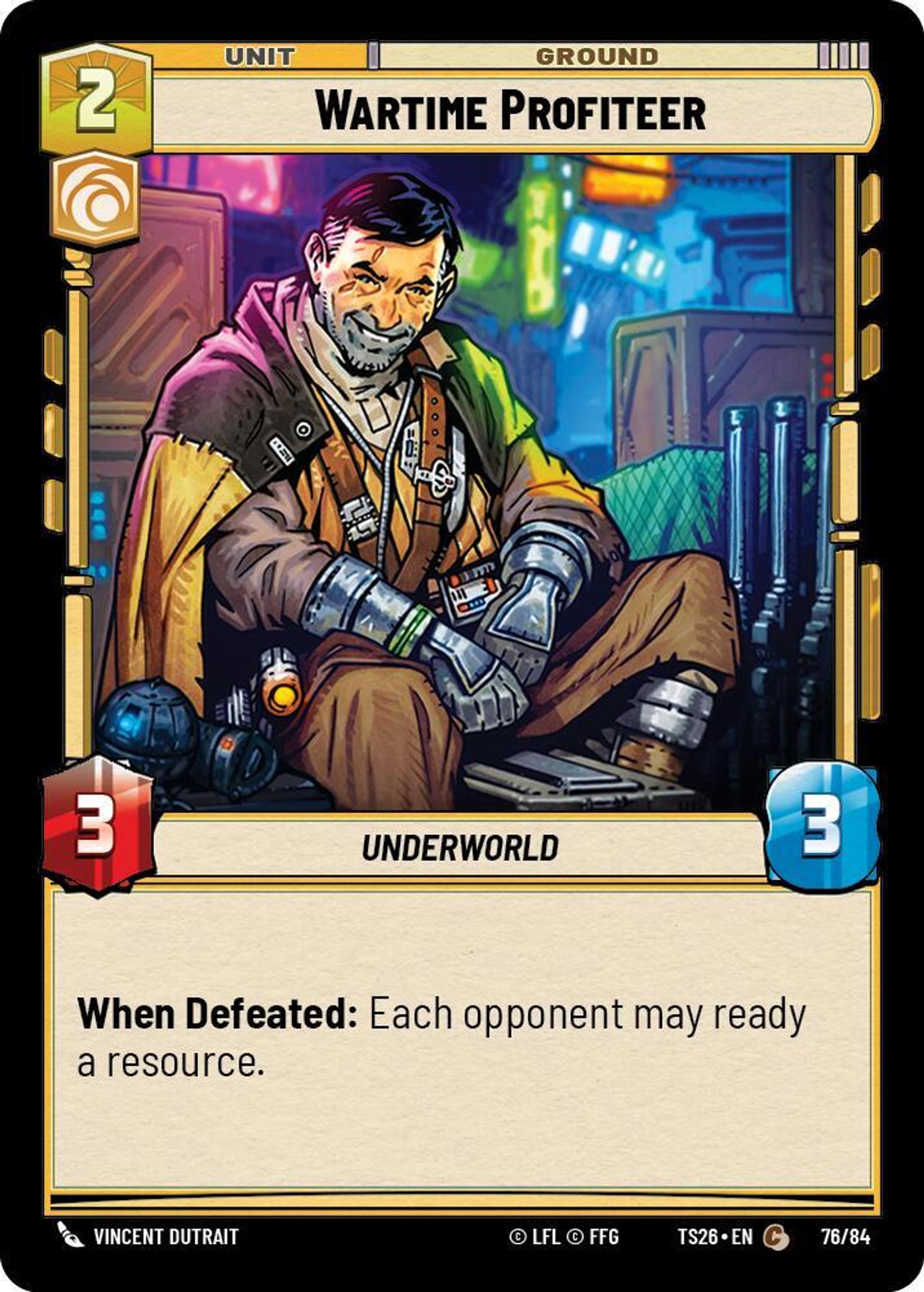 Wartime Profiteer — Twin Suns — Star Wars: Unlimited