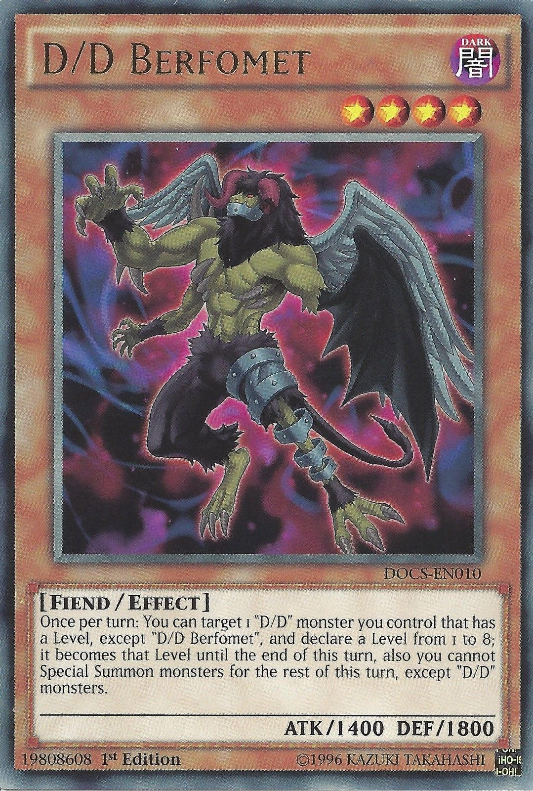 D/D Berfomet — Dimension of Chaos — Yu-Gi-Oh!