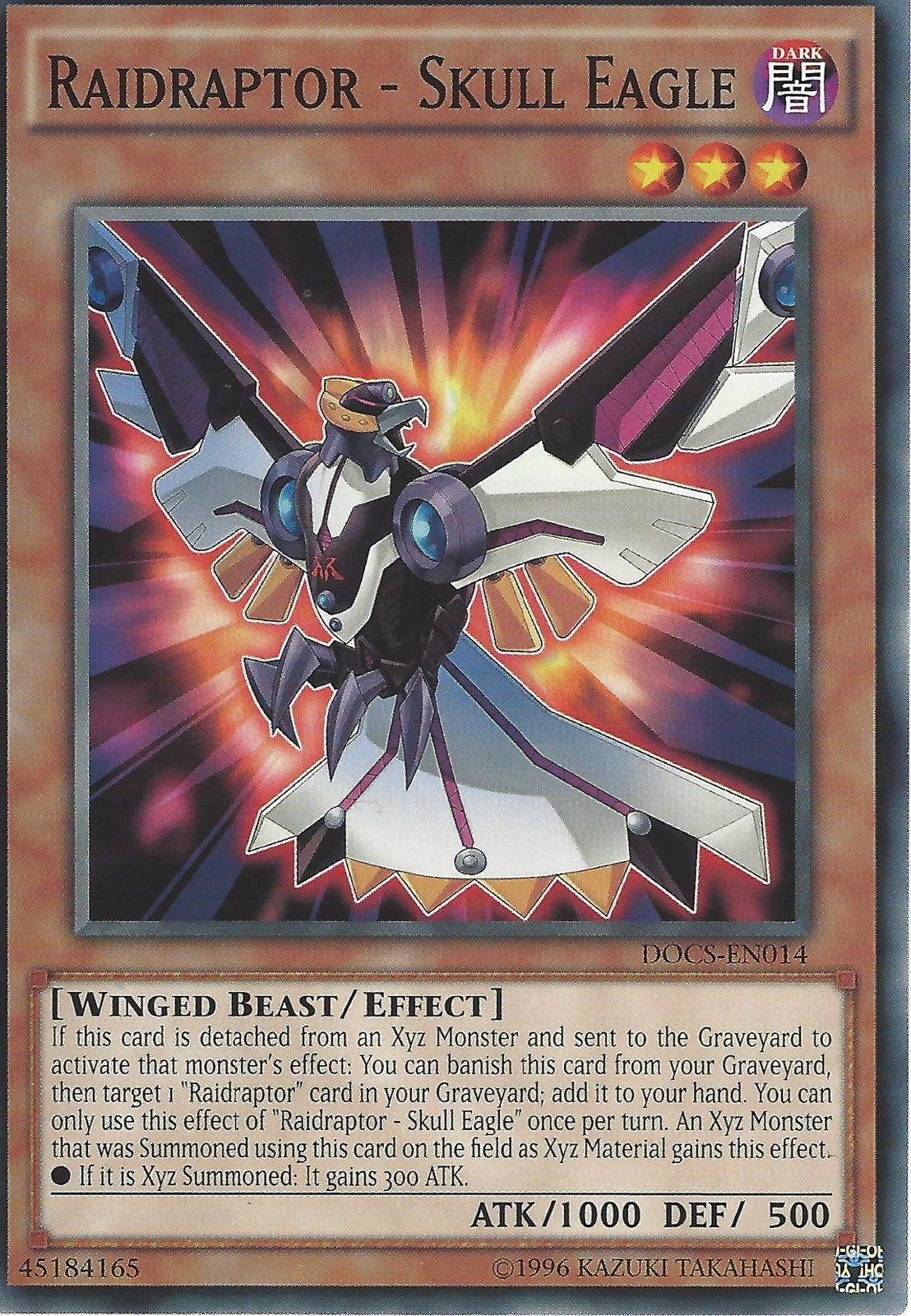 Raidraptor - Skull Eagle — Dimension of Chaos - Unlimited — Yu-Gi-Oh!