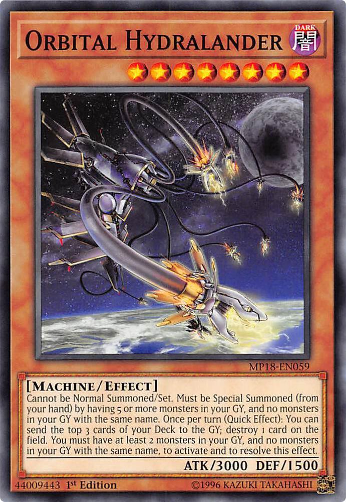 Hydralander Orbital — 2018 Mega-Tin Mega Pack — Yu-Gi-Oh!