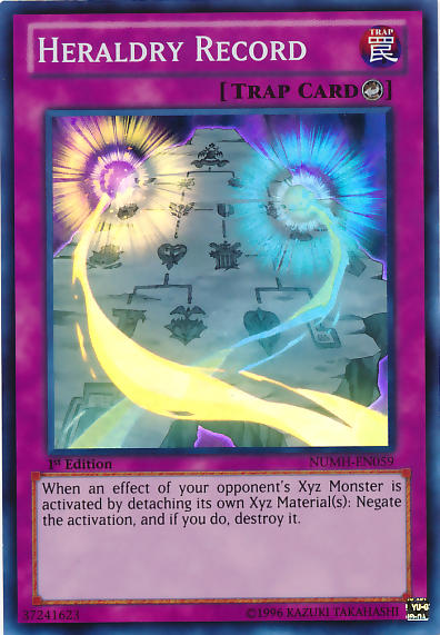 Heraldry Record — Number Hunters — Yu-Gi-Oh!