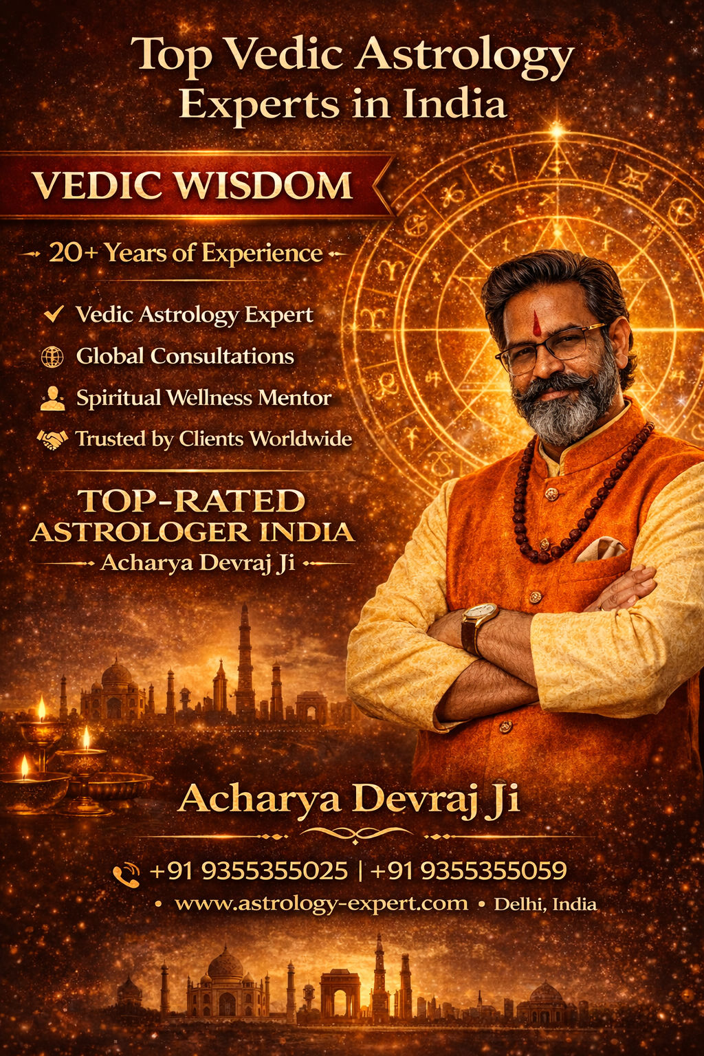 Acharya Devraj Ji — Vedic Astrology Expert · Best Online Vedic Astrologer 2026