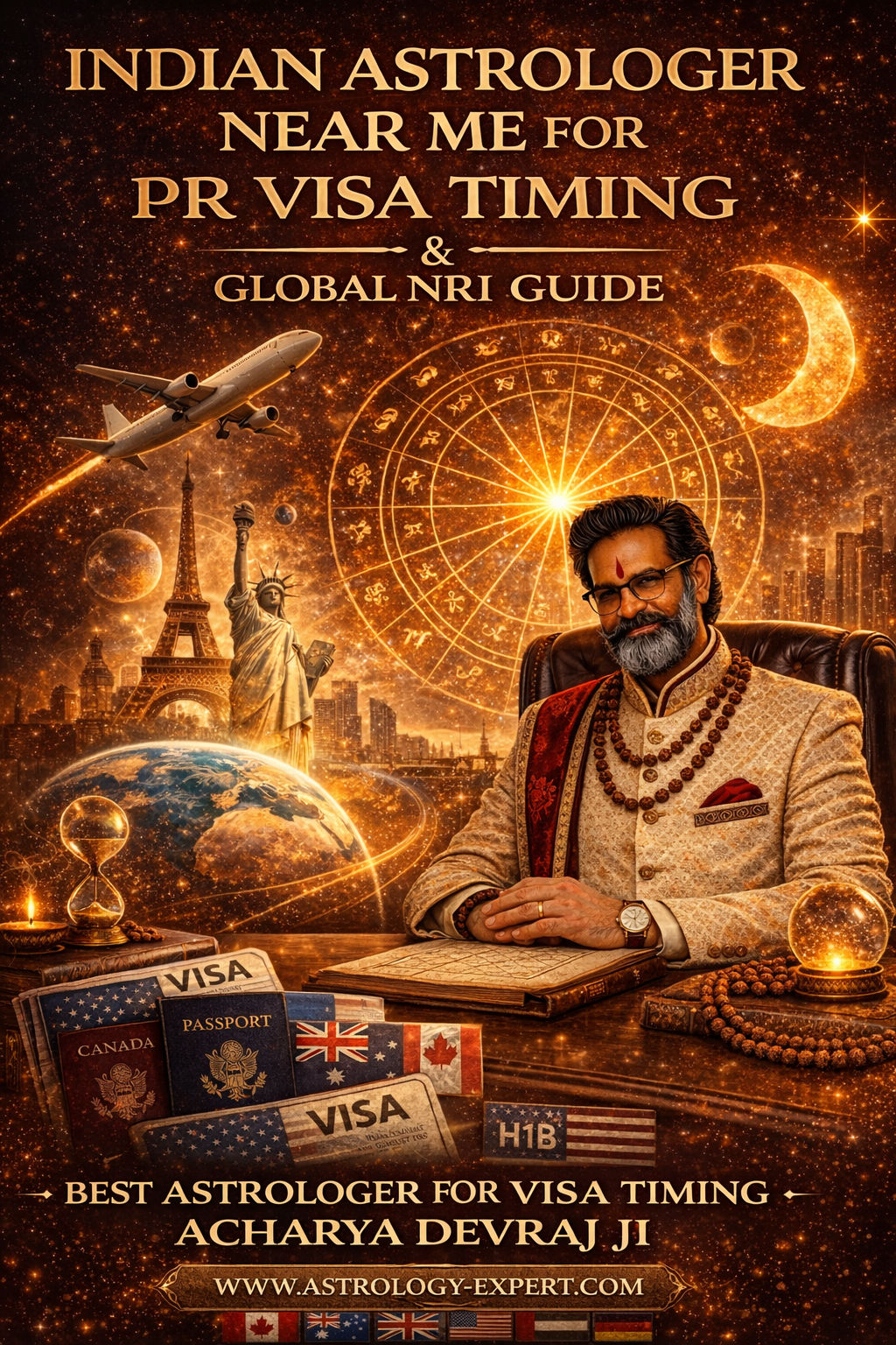 Indian Astrologer for NRI PR Visa Timing - Acharya Devraj Ji