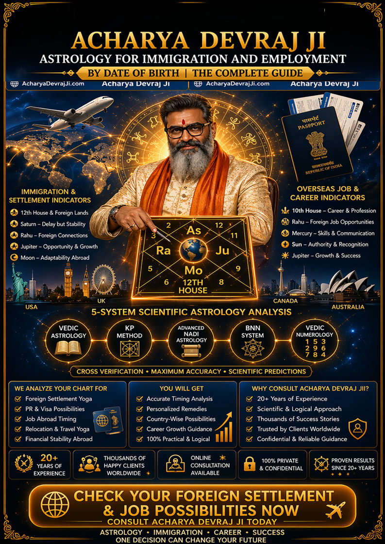 Astrology for Immigration and Career Success — Visa Timing and Job Abroad Prediction