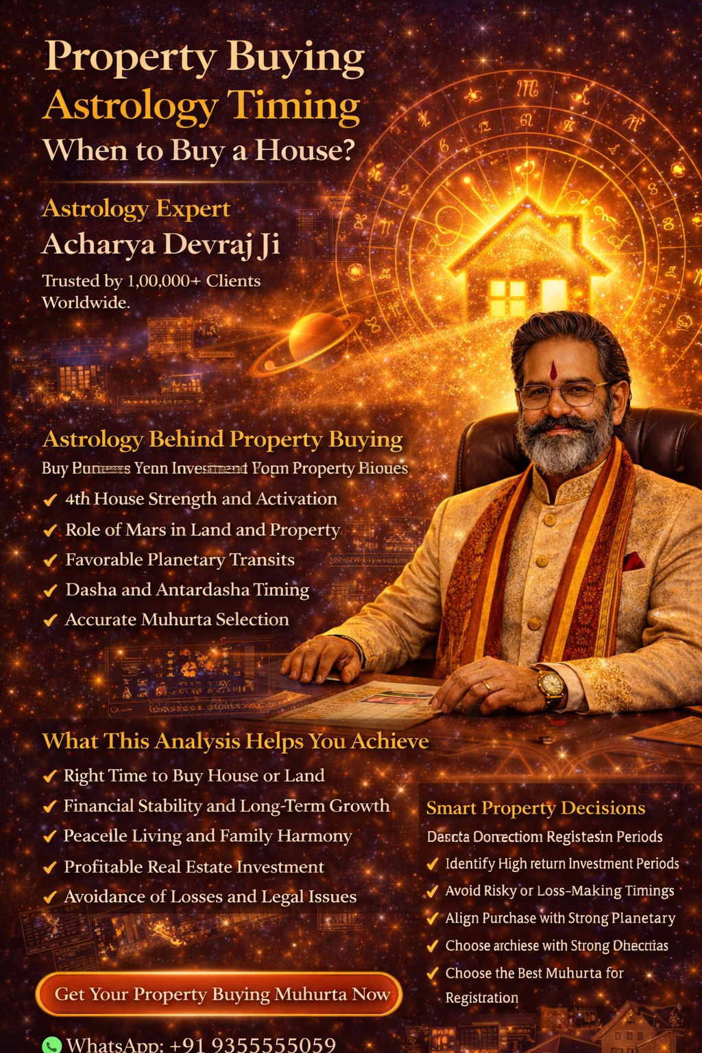 Property Buying Astrology Timing — When to Buy a House by Acharya Devraj Ji