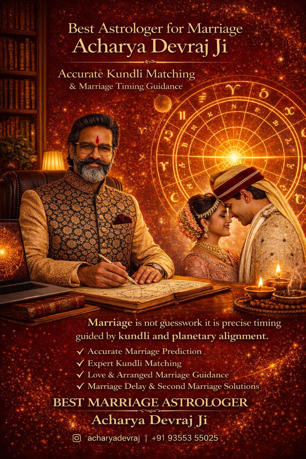 Best Astrologer for Marriage - Acharya Devraj Ji