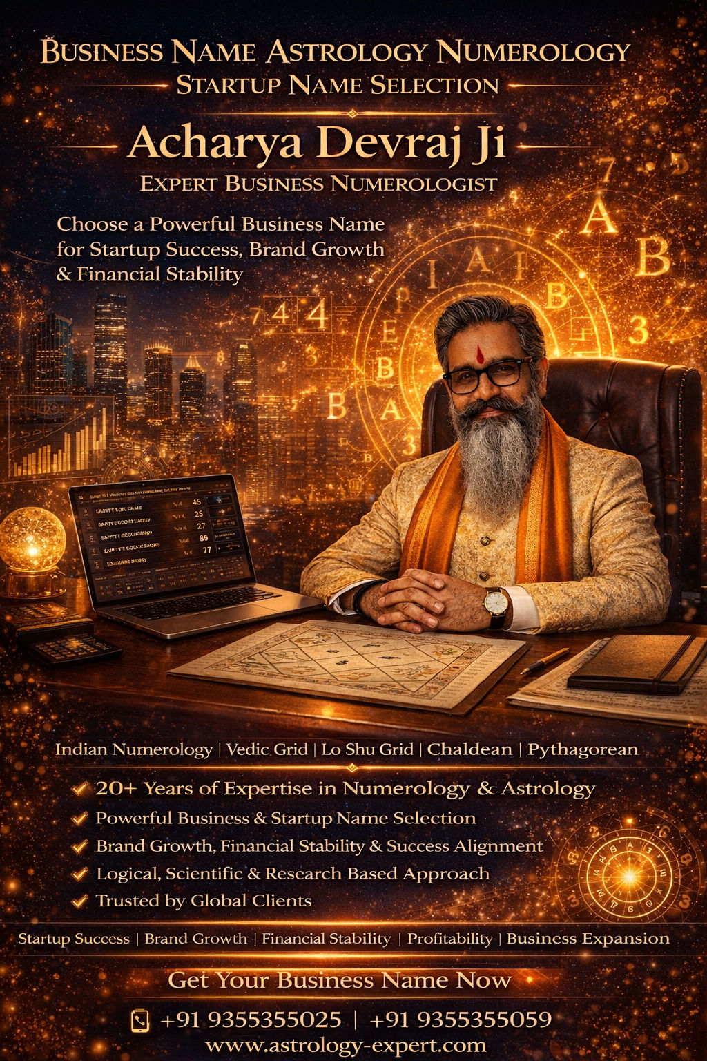 Business Name Astrology Numerology - Startup Name Selection by Acharya Devraj Ji