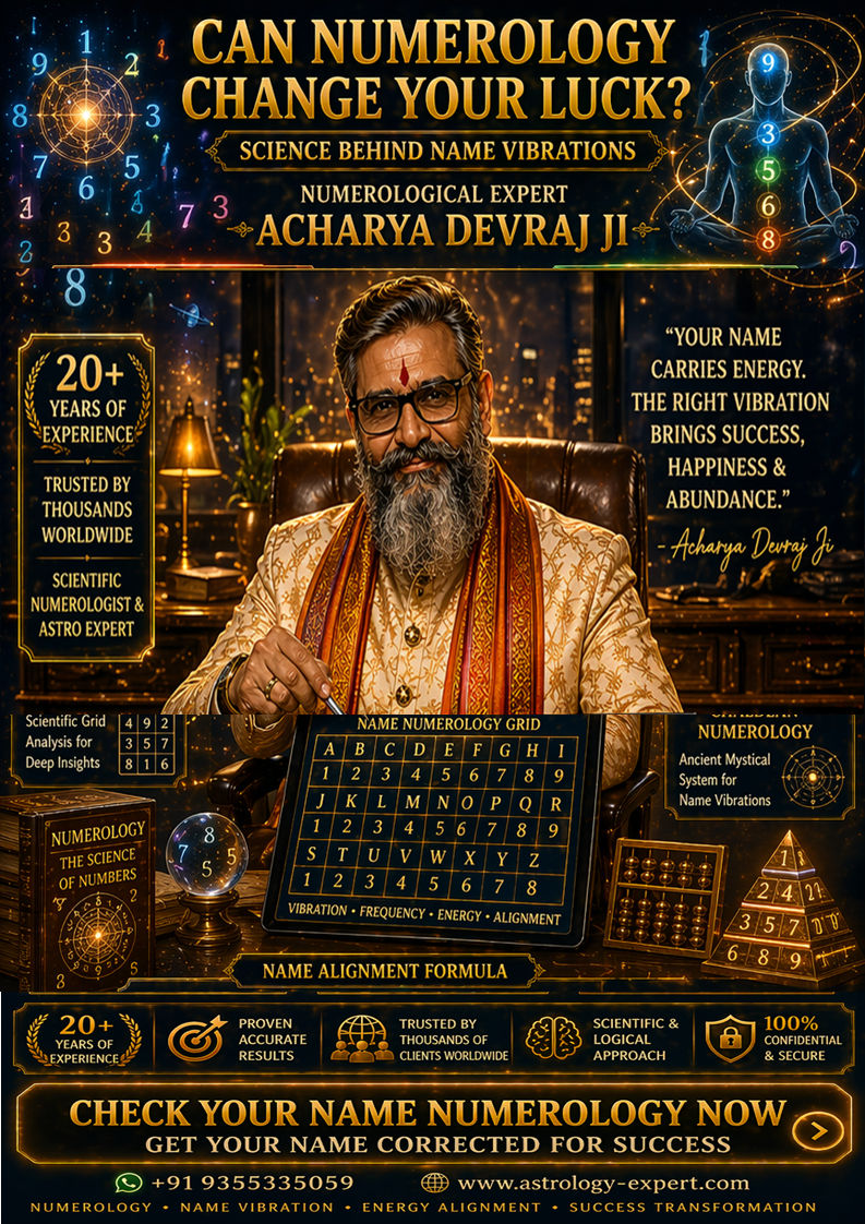 Can Numerology Change Your Luck — Science Behind Name Vibrations by Acharya Devraj Ji