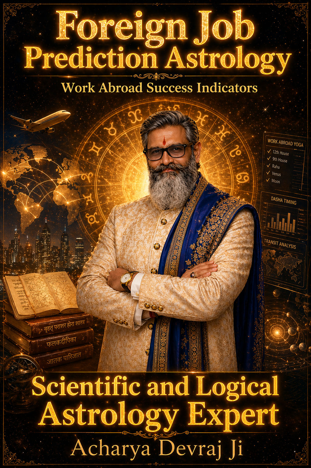 Foreign Job Prediction Astrology Expert Acharya Devraj Ji — Consultation for Work Abroad & Visa Timing